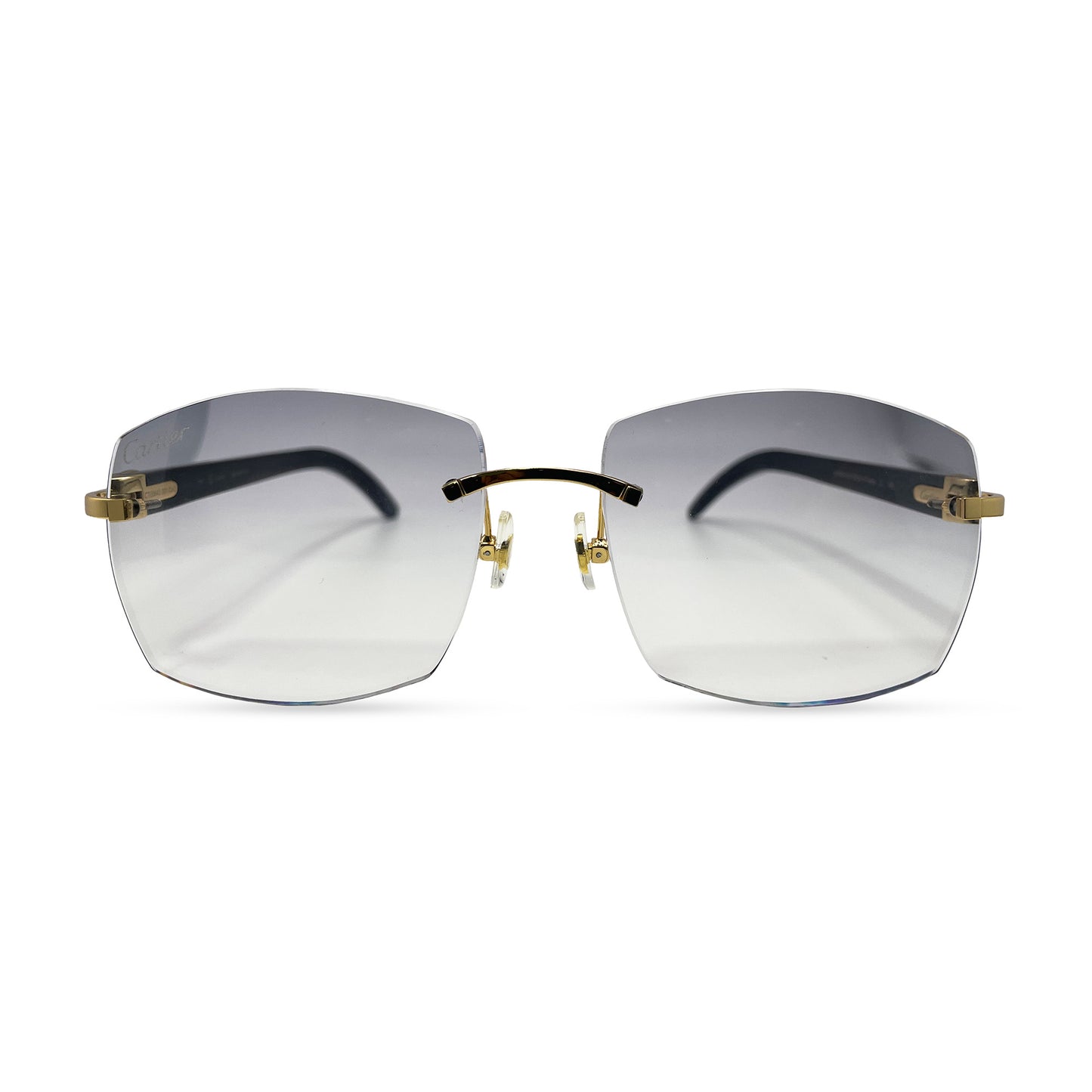 C Decor Buffs - Gold Black Genuine Horn Sunglasses (2010s)