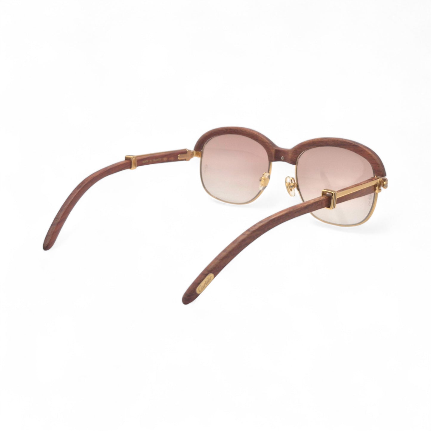 Malmaison - 56-16 Gold Woods Sunglasses w/ Light Hennessy Brown Lenses (90s)
