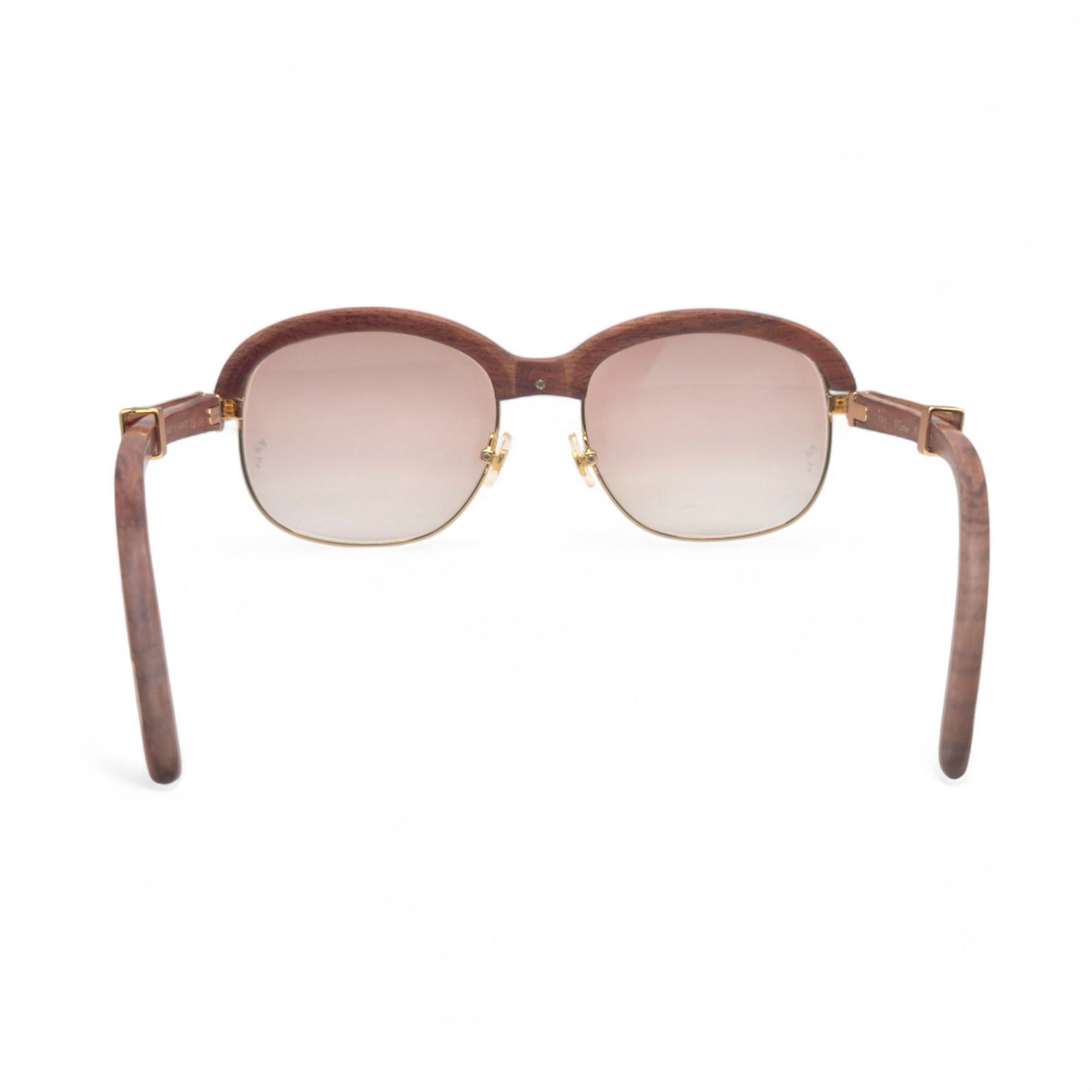Malmaison - 56-16 Gold Woods Sunglasses w/ Light Hennessy Brown Lenses (90s)