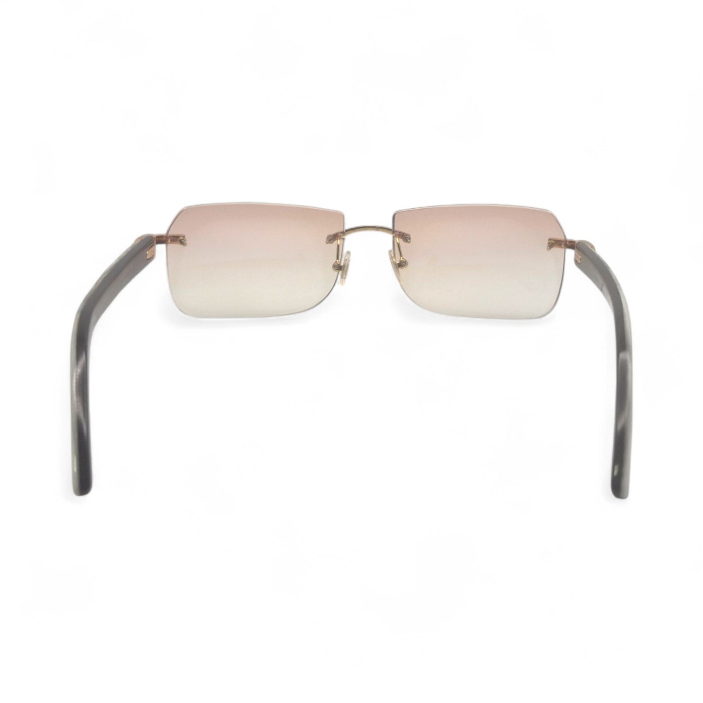 C Decor - Gold White Buffs Sunglasses w/ Light Brown Lenses (2020s)