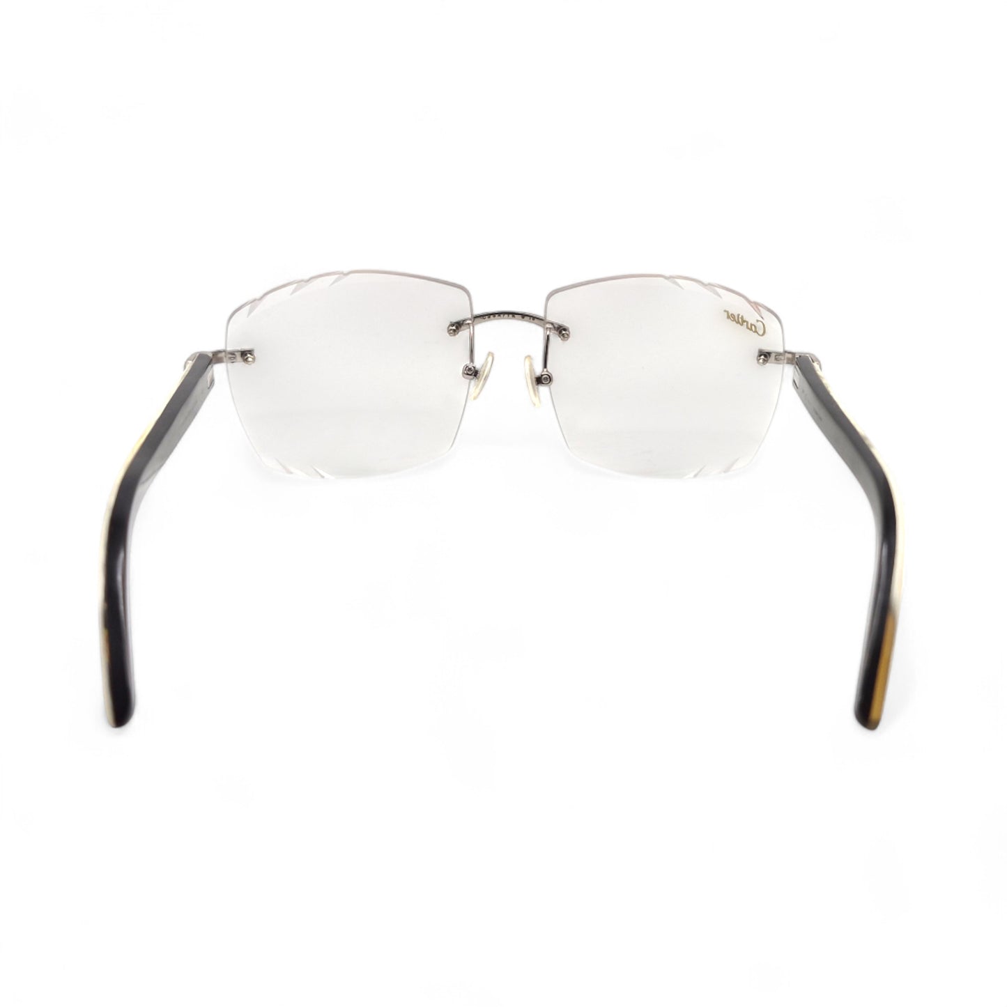 C Decor - Silver White Buffs Eyeglasses w/ Transition Brown Lenses