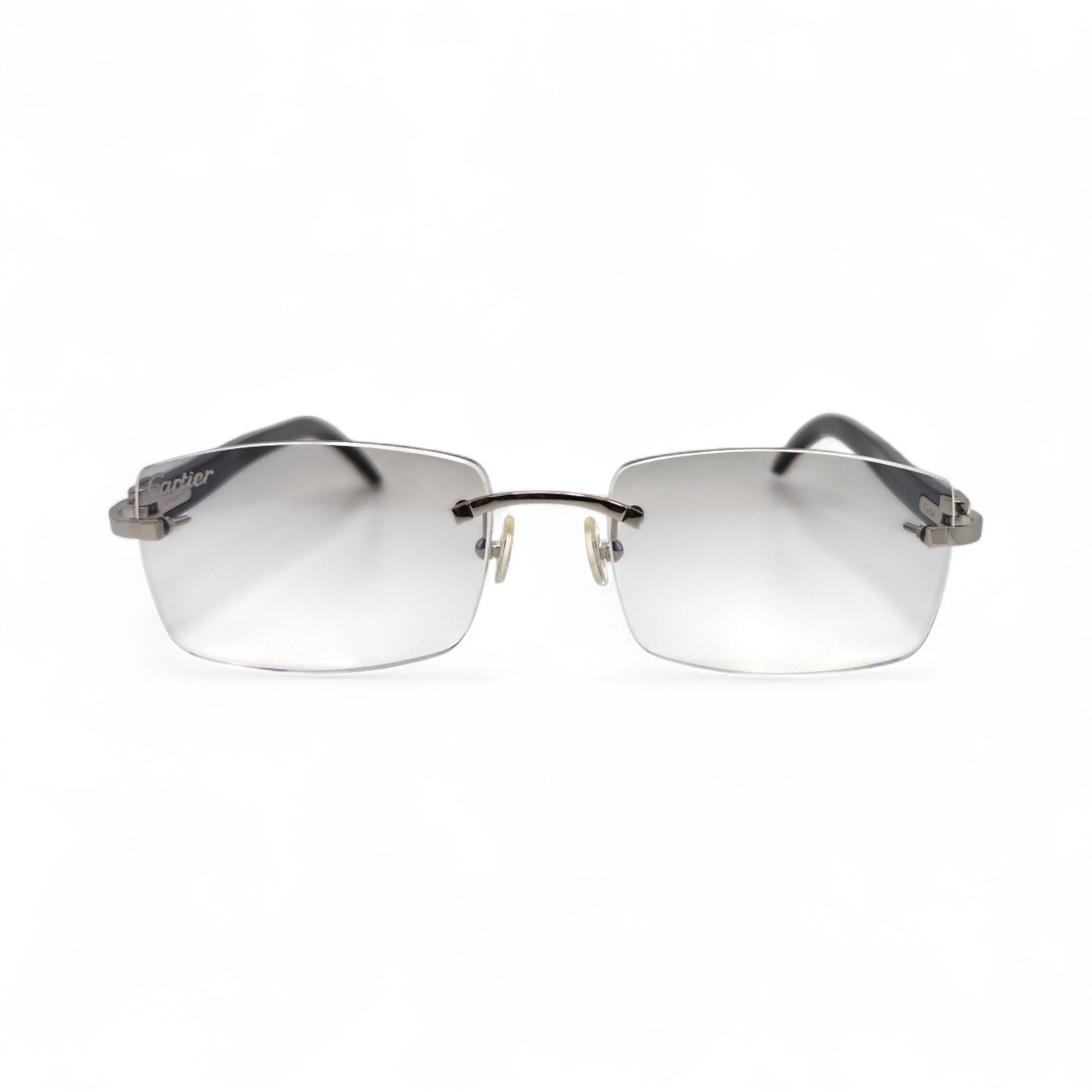 C Decor - Silver White Buffs Sunglasses w/ Gray Square Lenses (2020s)