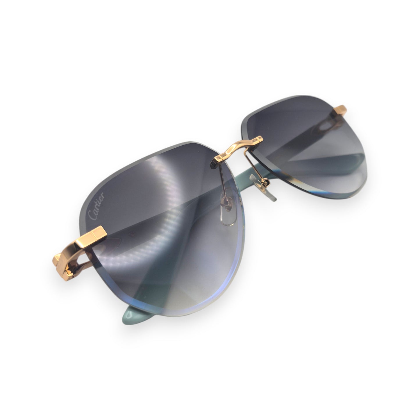 CT0440S C Decor Pilot Sunglasses - Gold Marbles w/ Aviator Lenses