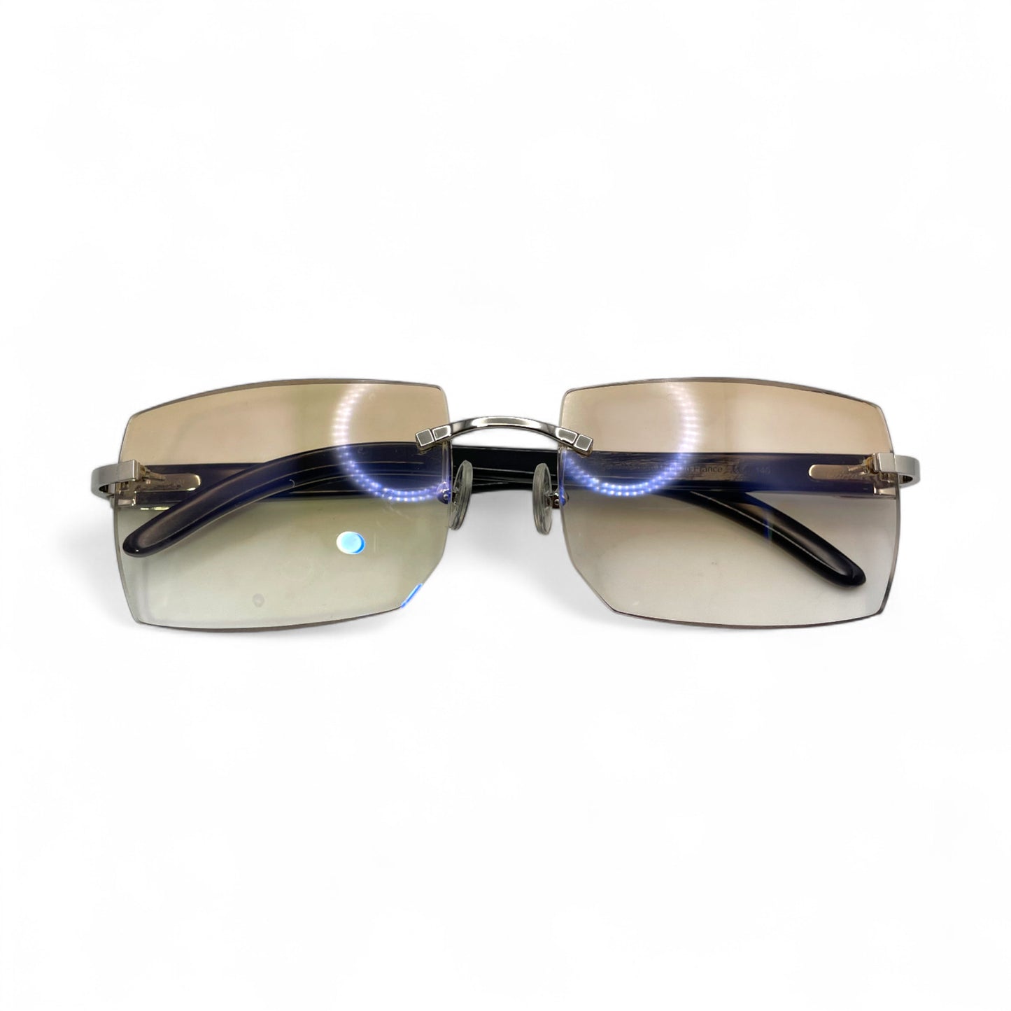C Decor Buffs - Silver White Genuine Horn Sunglasses (2020s)