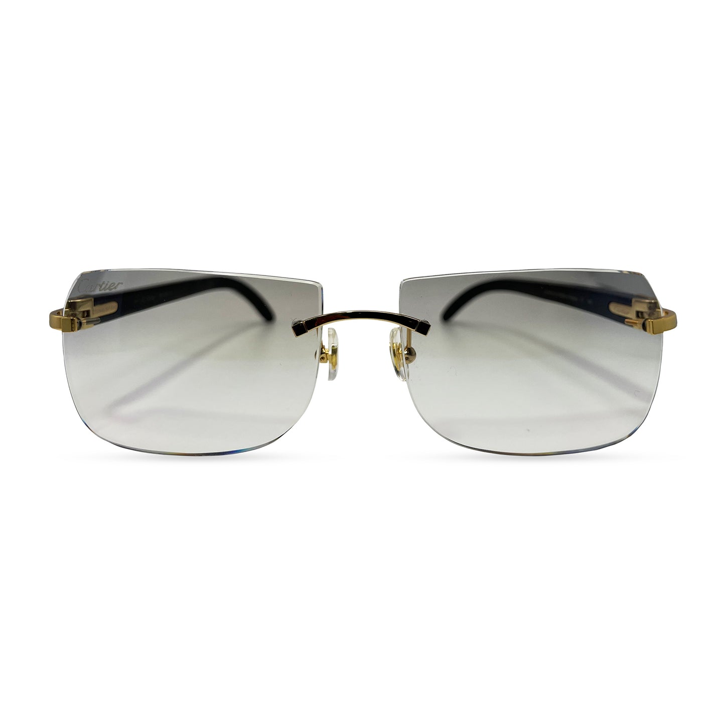 C Decor Buffs - Gold Black Genuine Horn Sunglasses (2010s)