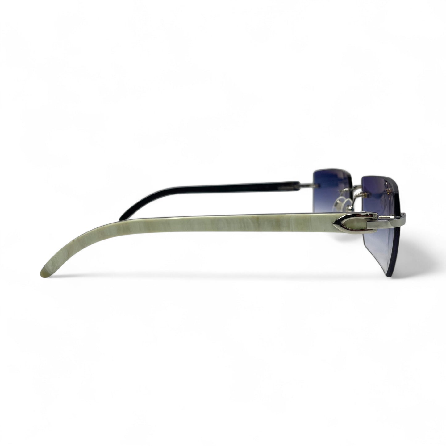 C Decor Buffs - Silver White Genuine Horn Sunglasses (2020s)