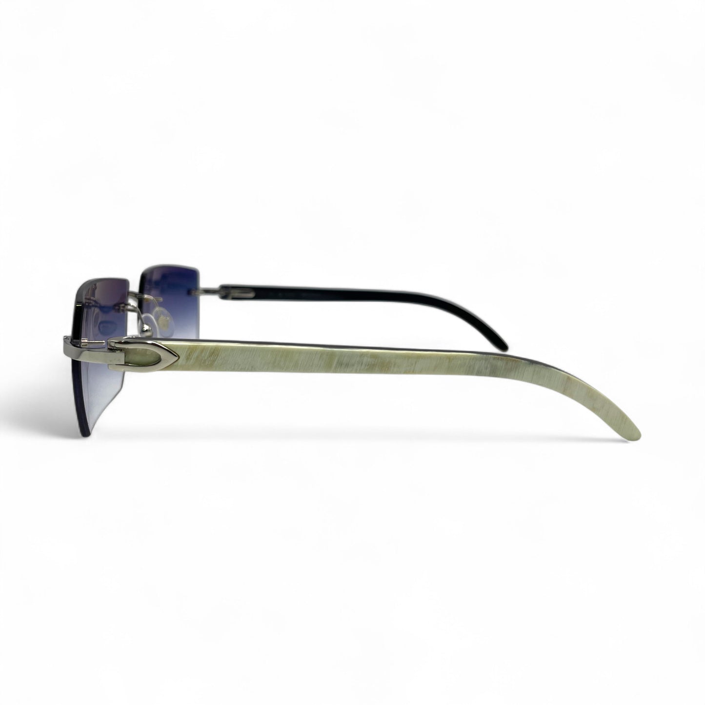 C Decor Buffs - Silver White Genuine Horn Sunglasses (2020s)