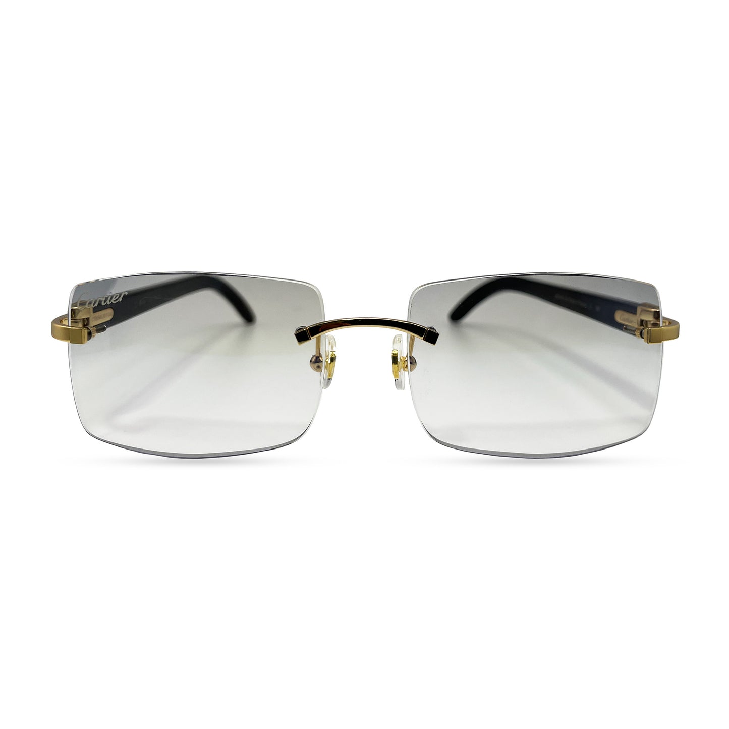C Decor Buffs - Gold Black Genuine Horn Sunglasses (2010s)