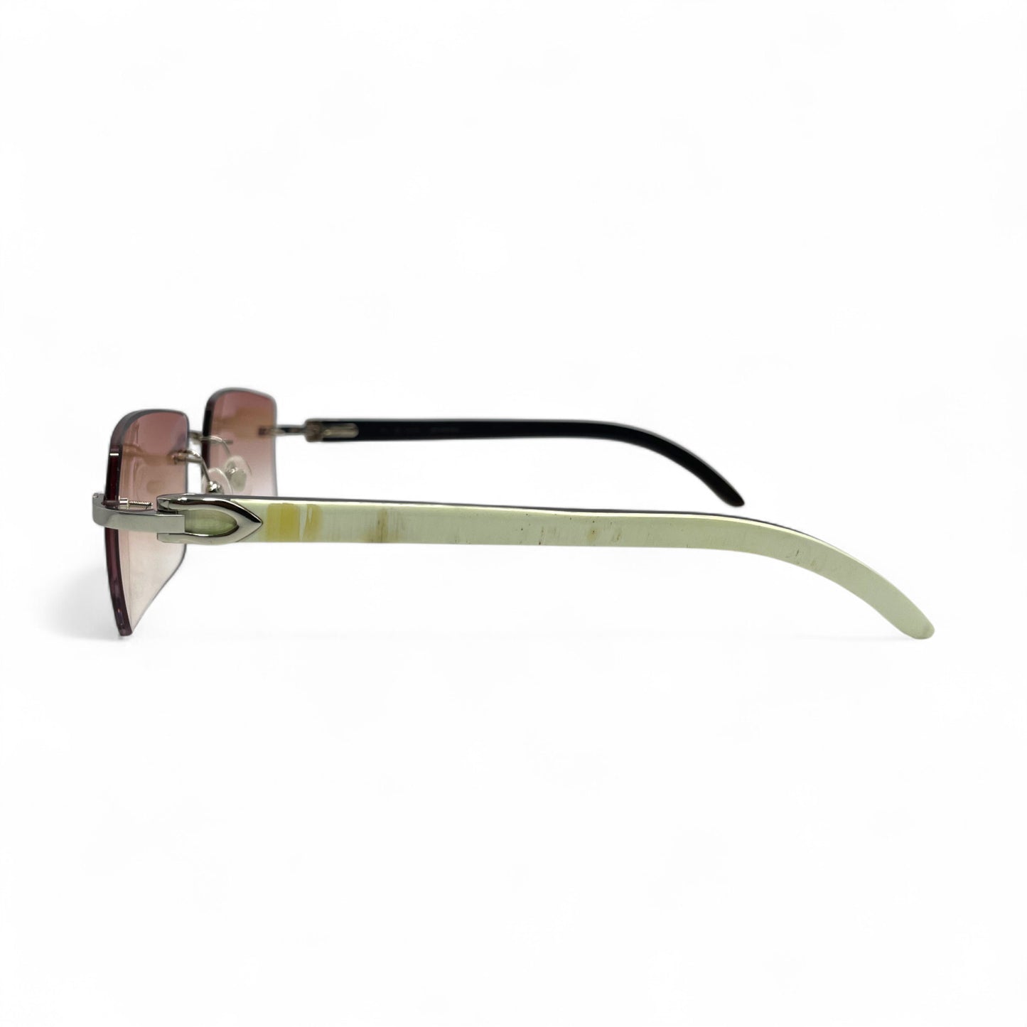 C Decor Buffs - Silver White Genuine Horn Sunglasses (2020s)