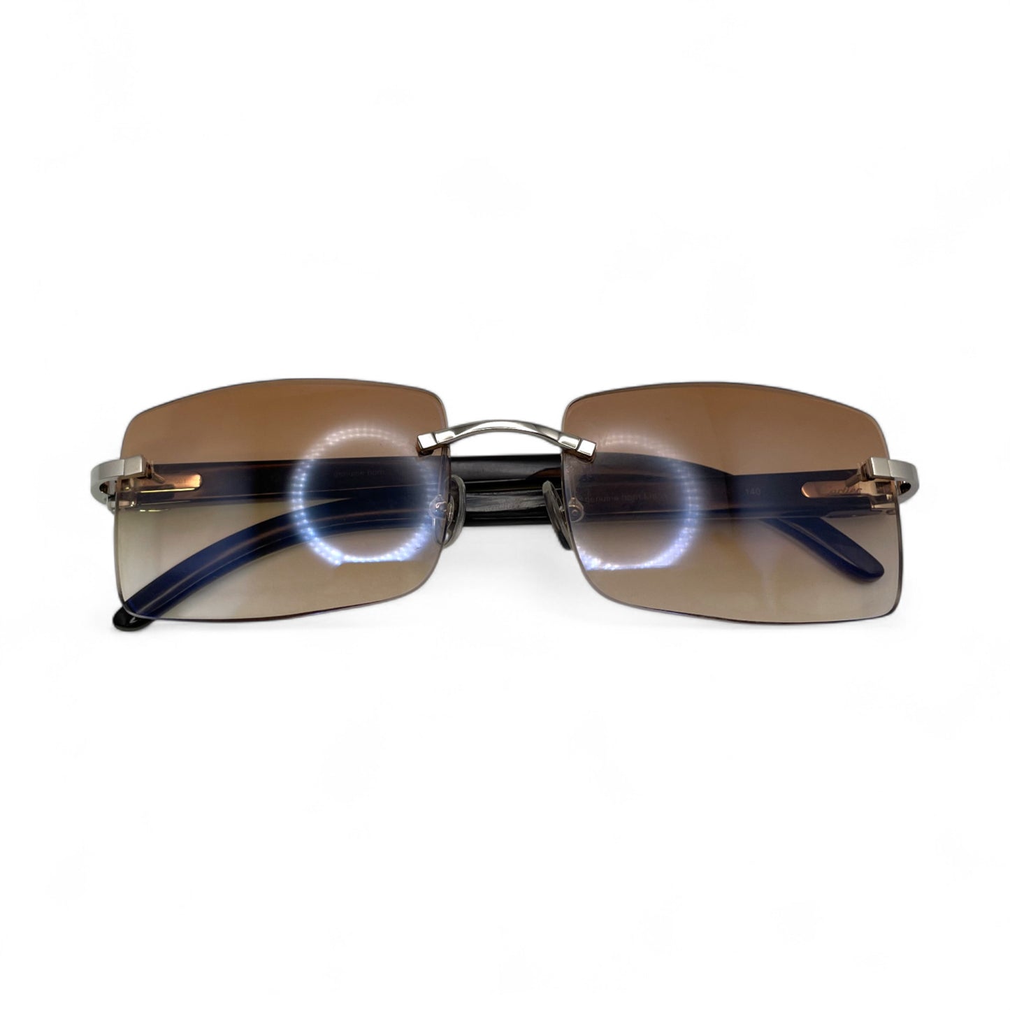 C Decor Buffs - Silver White Genuine Horn Sunglasses (2020s)