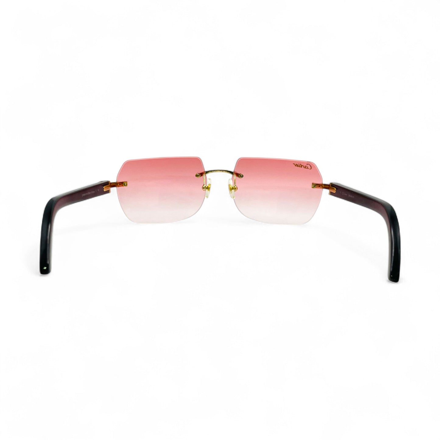 C Decor Buffs - Gold Black Genuine Horn Sunglasses (2010s)