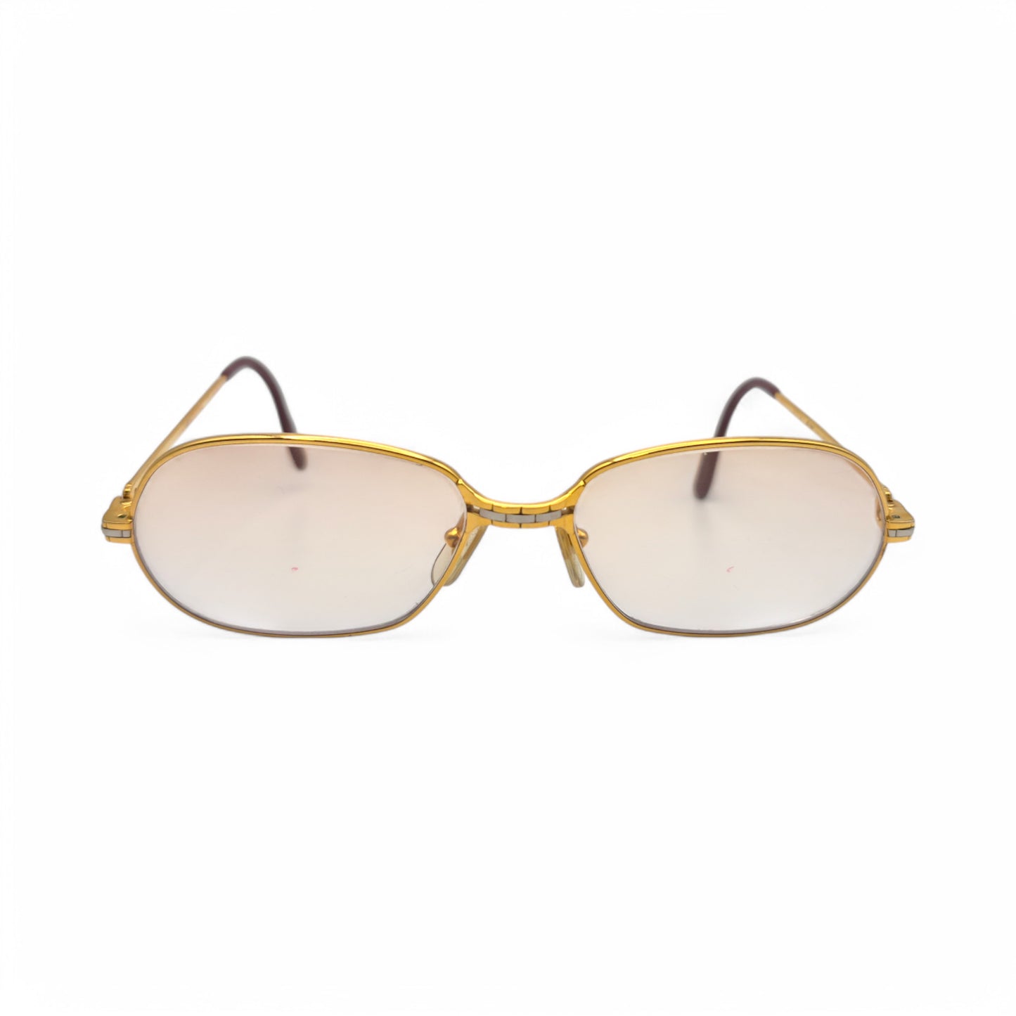 Cartier - Gold Wires w/ Light Brown Oval Lenses - Authentic (80s)