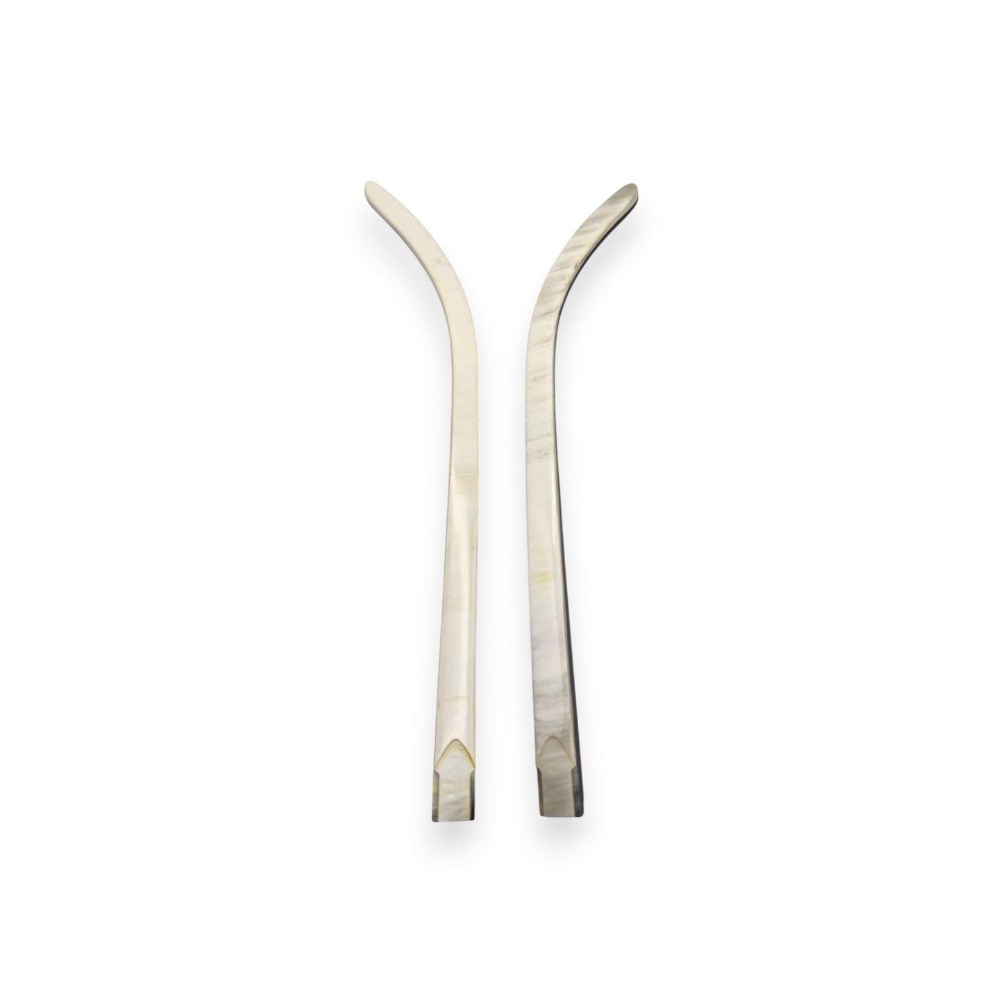 C Decor Temples - White Buffs with Swirls - for Authentic Cartier Frames