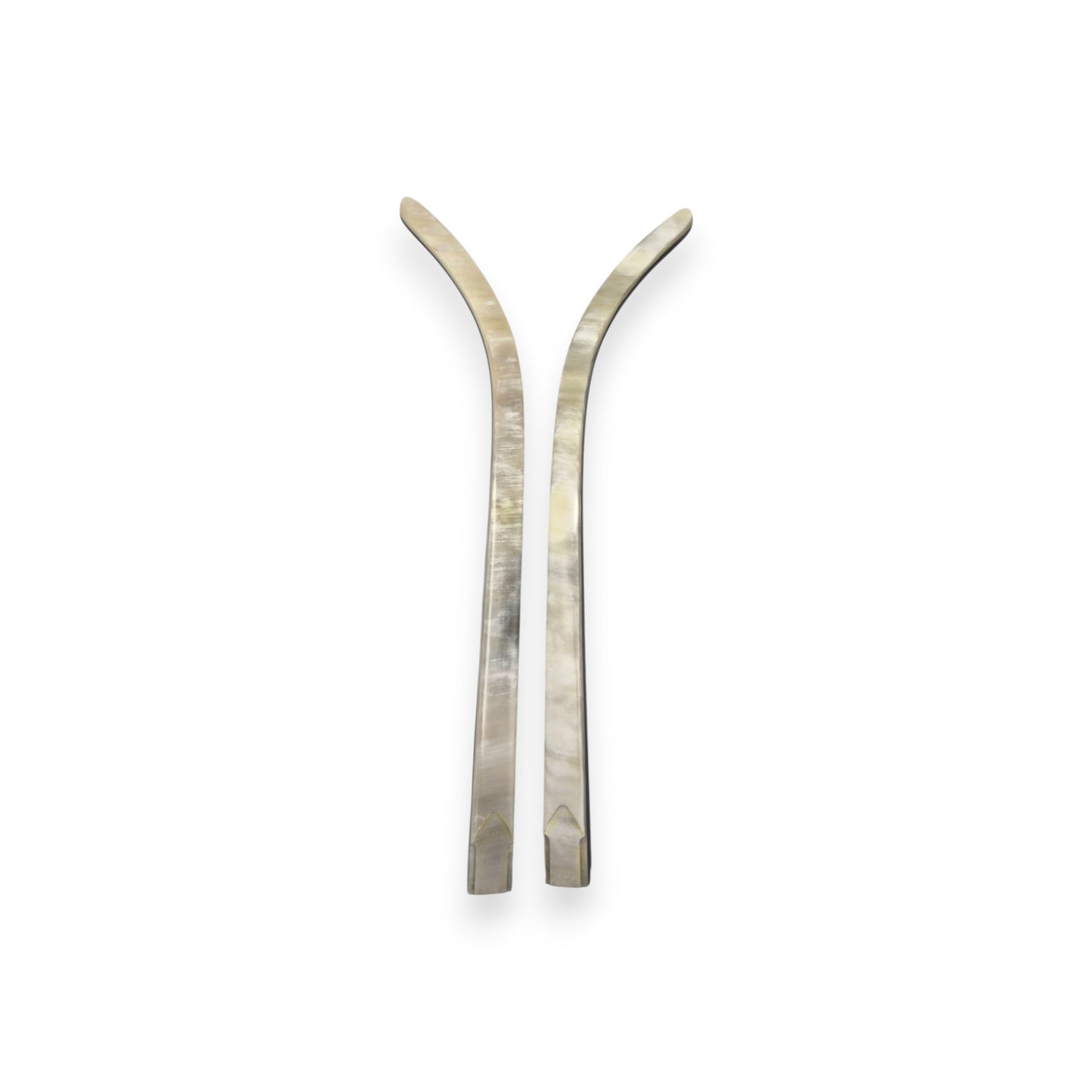 C Decor Temples - White Buffs with Swirls - for Authentic Cartier Frames