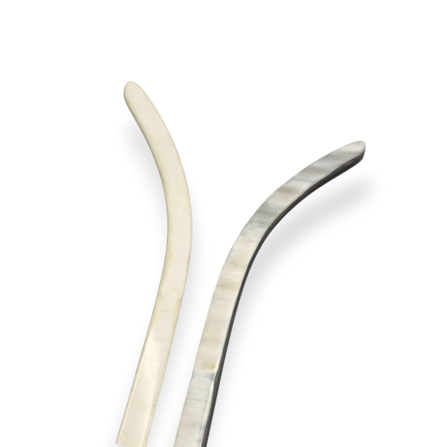 C Decor Temples - White Buffs with Swirls - for Authentic Cartier Frames