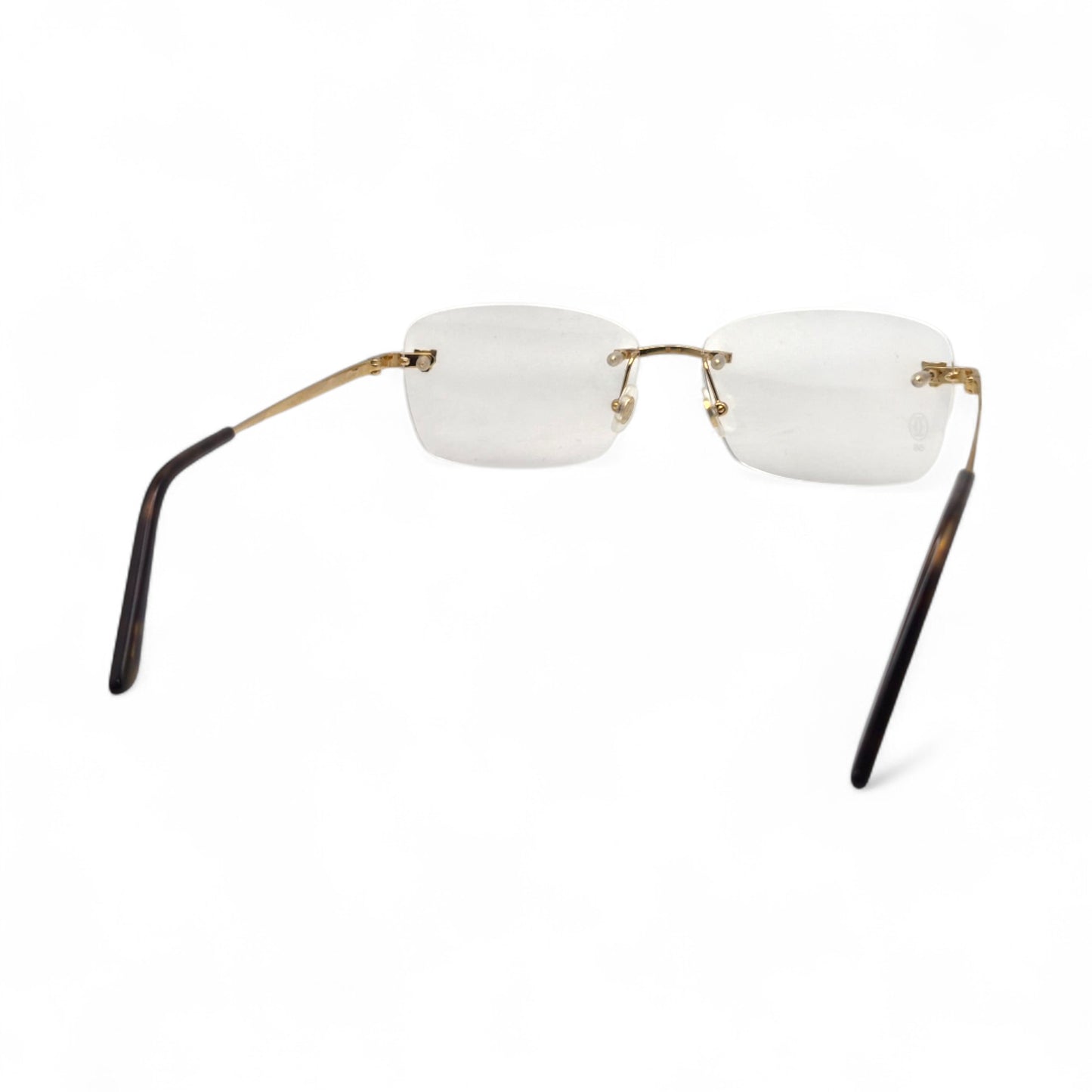 Authentic Cartier Panthere - 56-15 Gold Wires Eyeglasses