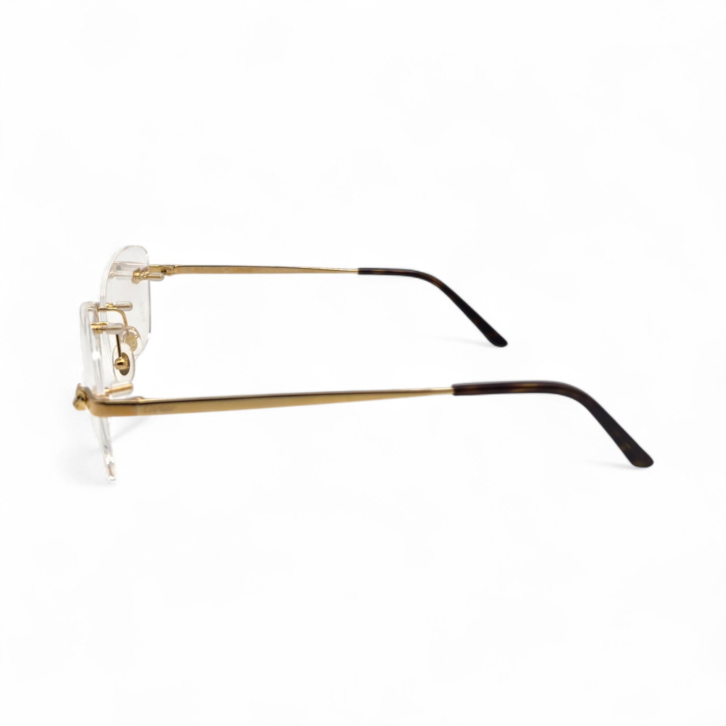 Authentic Cartier Panthere - 56-15 Gold Wires Eyeglasses