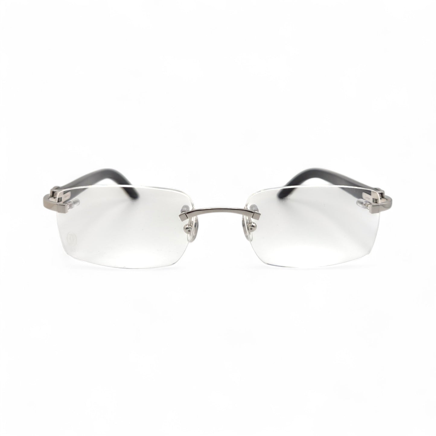 CT0046O Authentic Cartier C Decor - 53-18 Genuine Horn Eyeglasses (2010s)