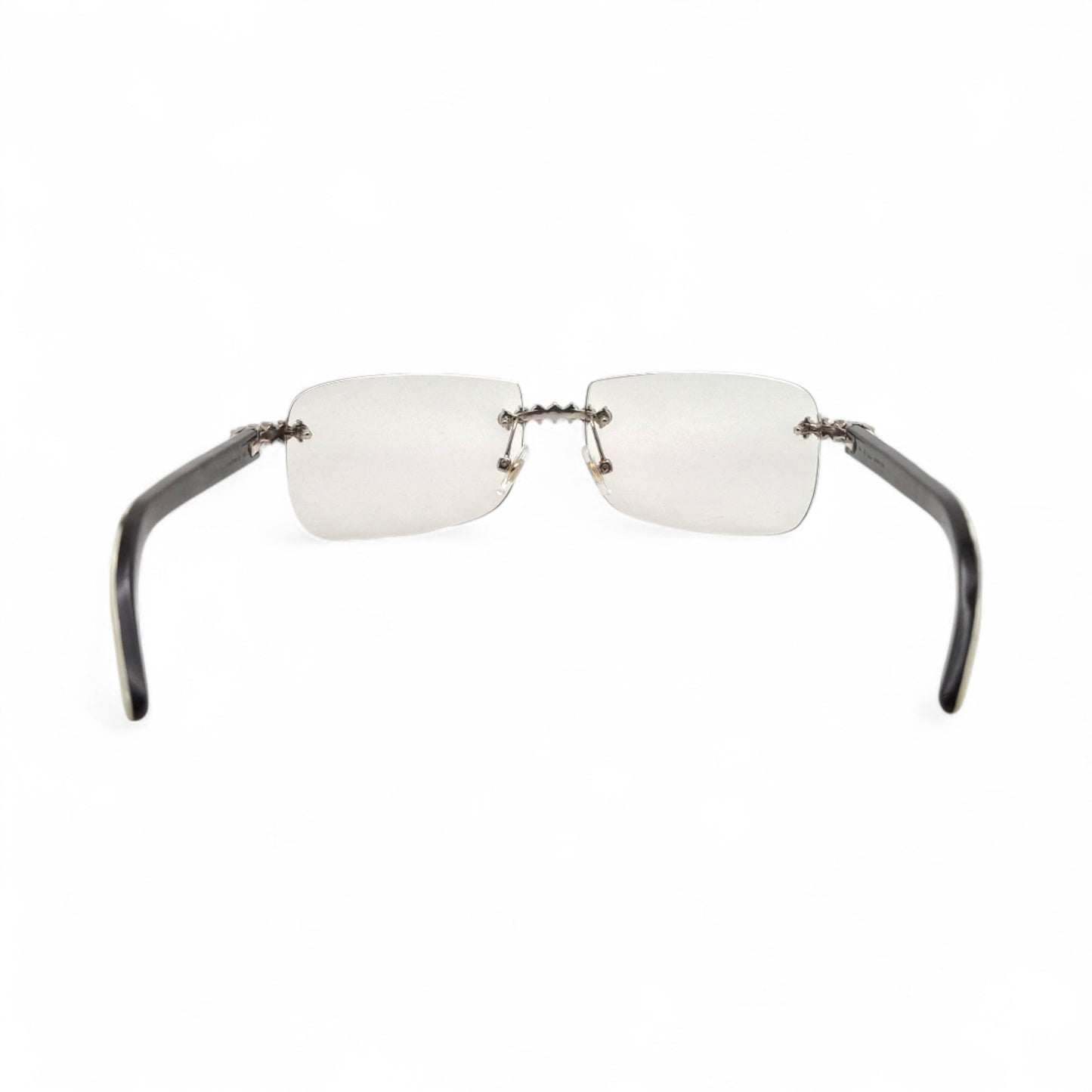 C Decor Buffs (Iced - VVS Genuine) - White Genuine Horn Sunglasses - Genuine Diamonds Prong Set (2020s)