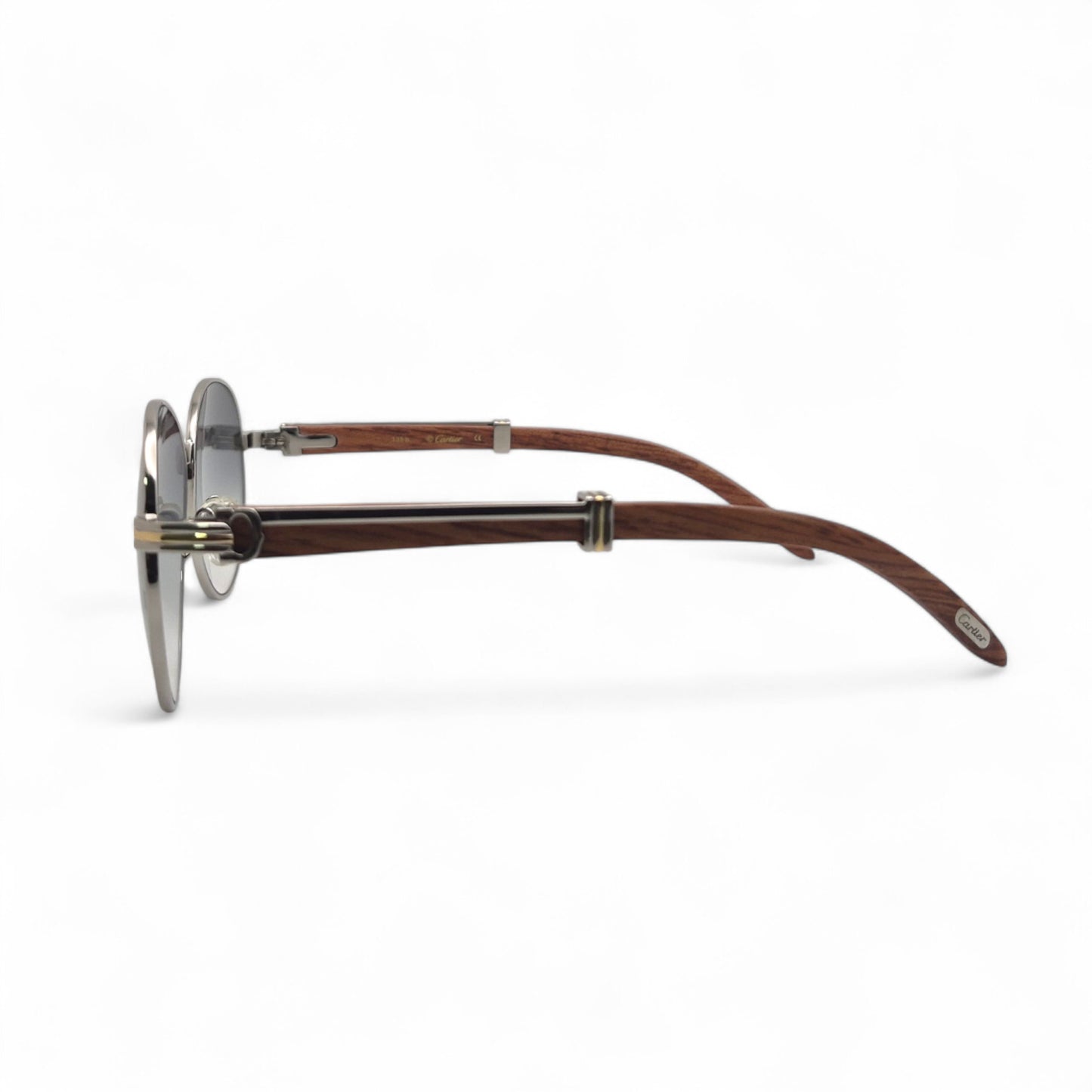 Bagatelle - 55-18 Woods Sunglasses w/ Round Lenses (90s)