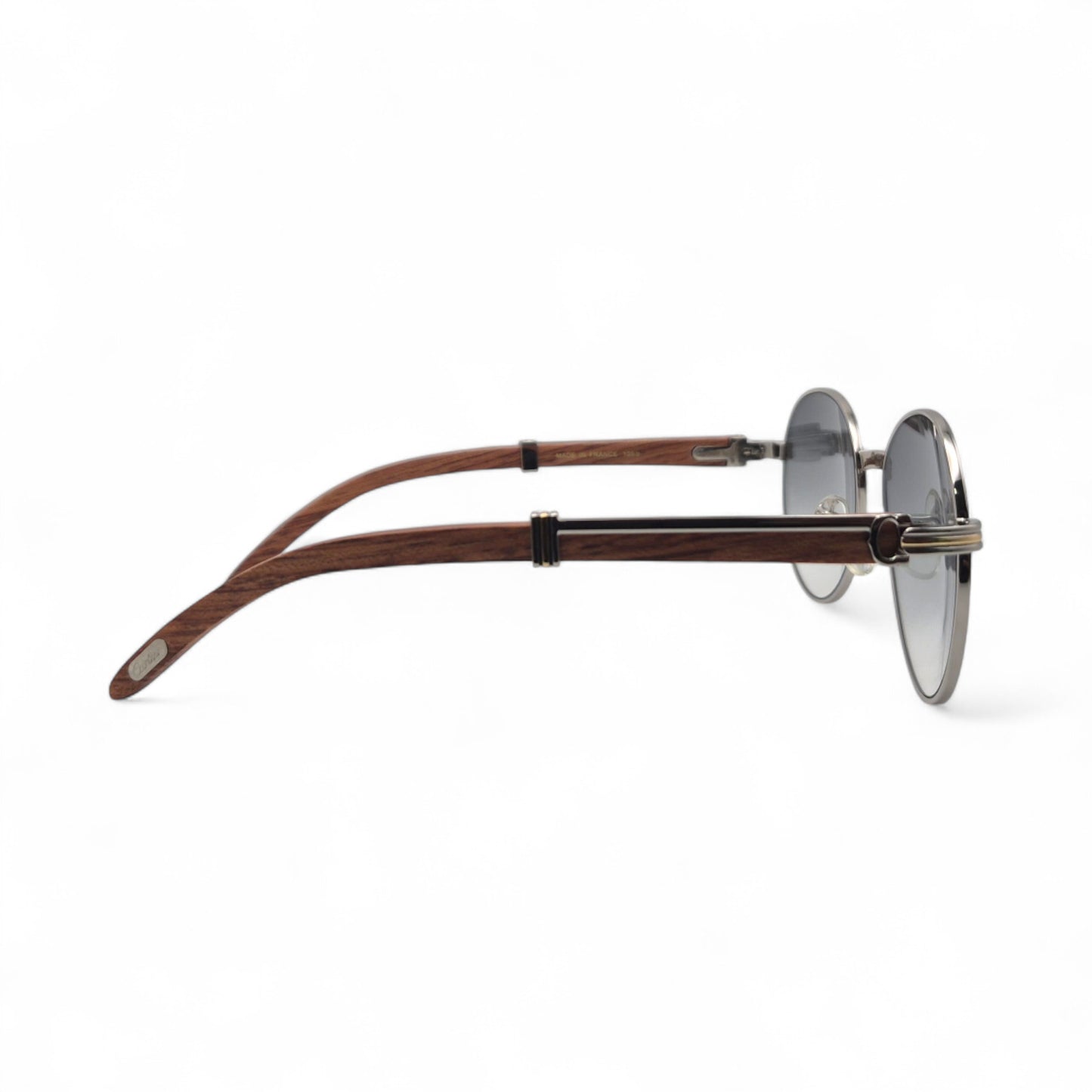 Bagatelle - 55-18 Woods Sunglasses w/ Round Lenses (90s)