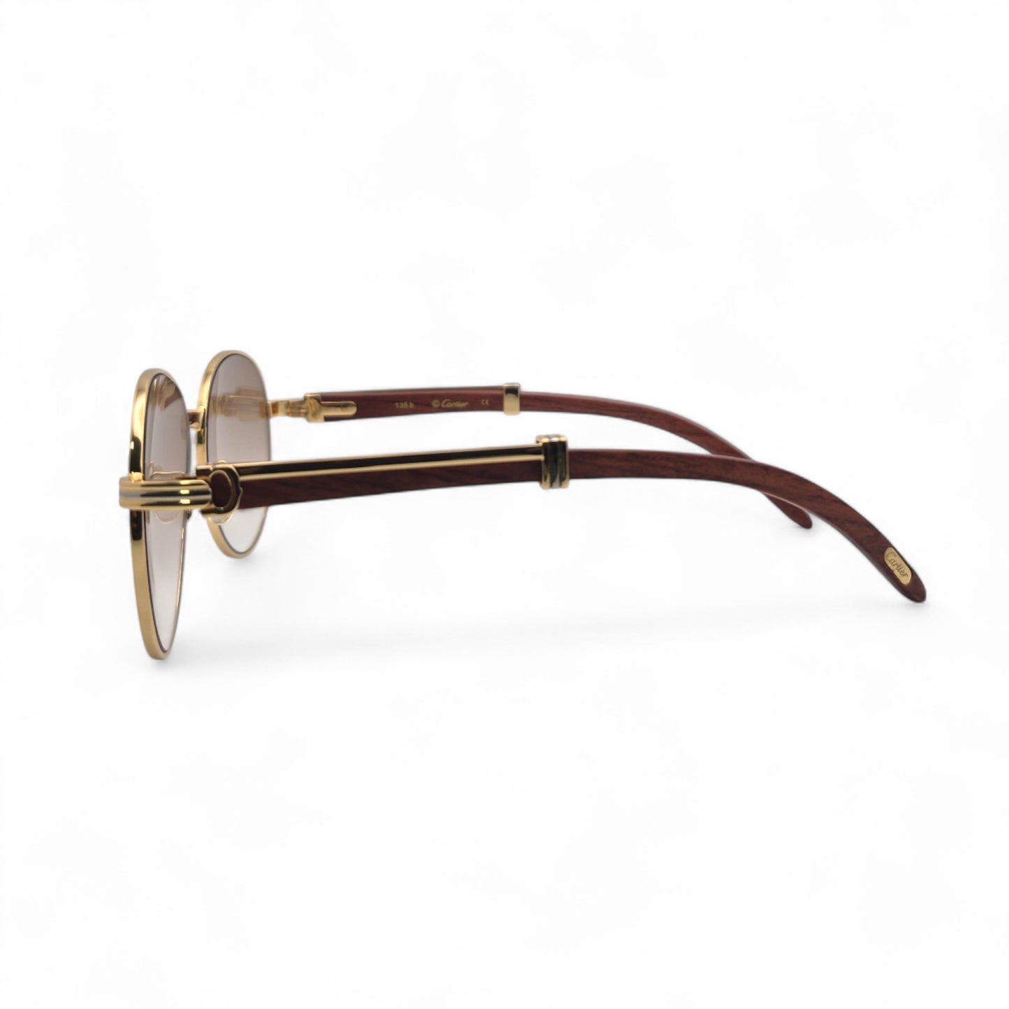 Bagatelle - 55-18 Woods Sunglasses w/ Round Lenses (90s)