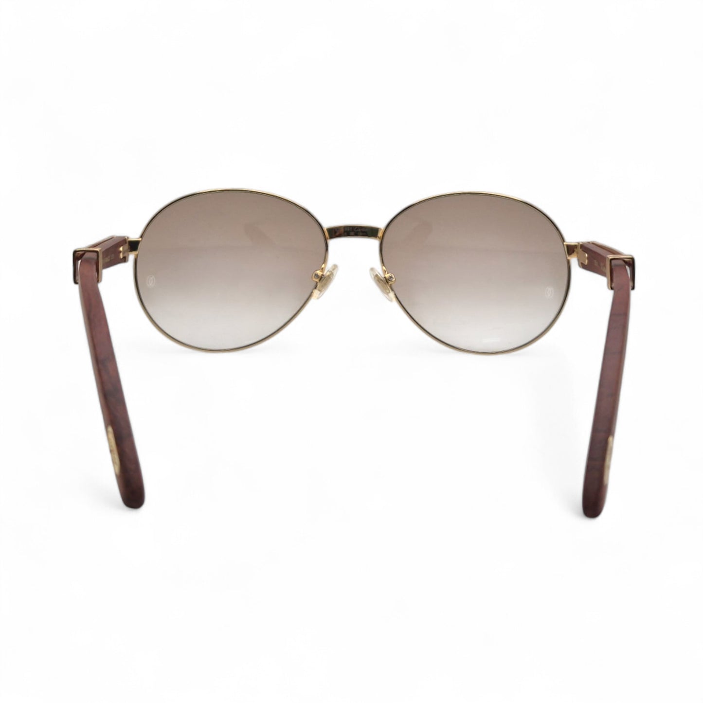 Bagatelle - 55-18 Woods Sunglasses w/ Round Lenses (90s)