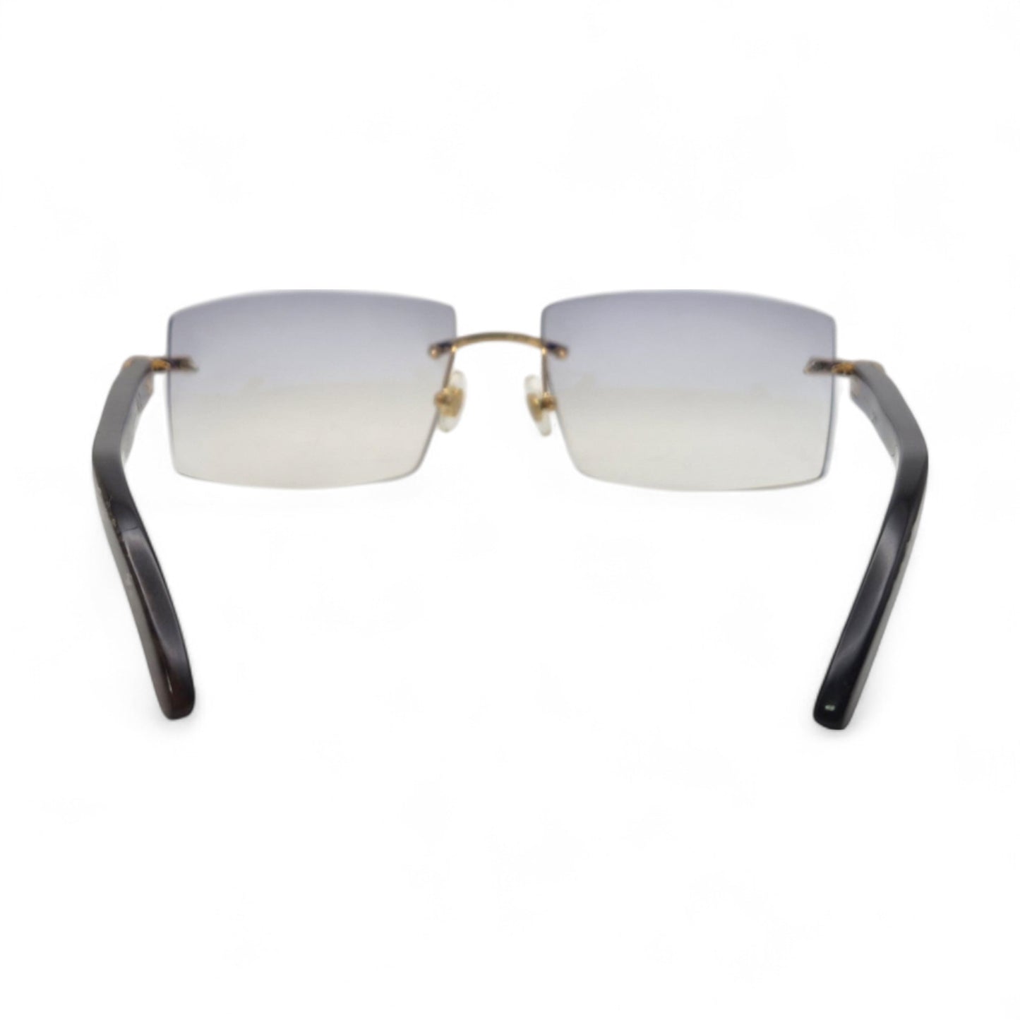 C Decor Buffs - Gold Black Genuine Horn Sunglasses (2010s)