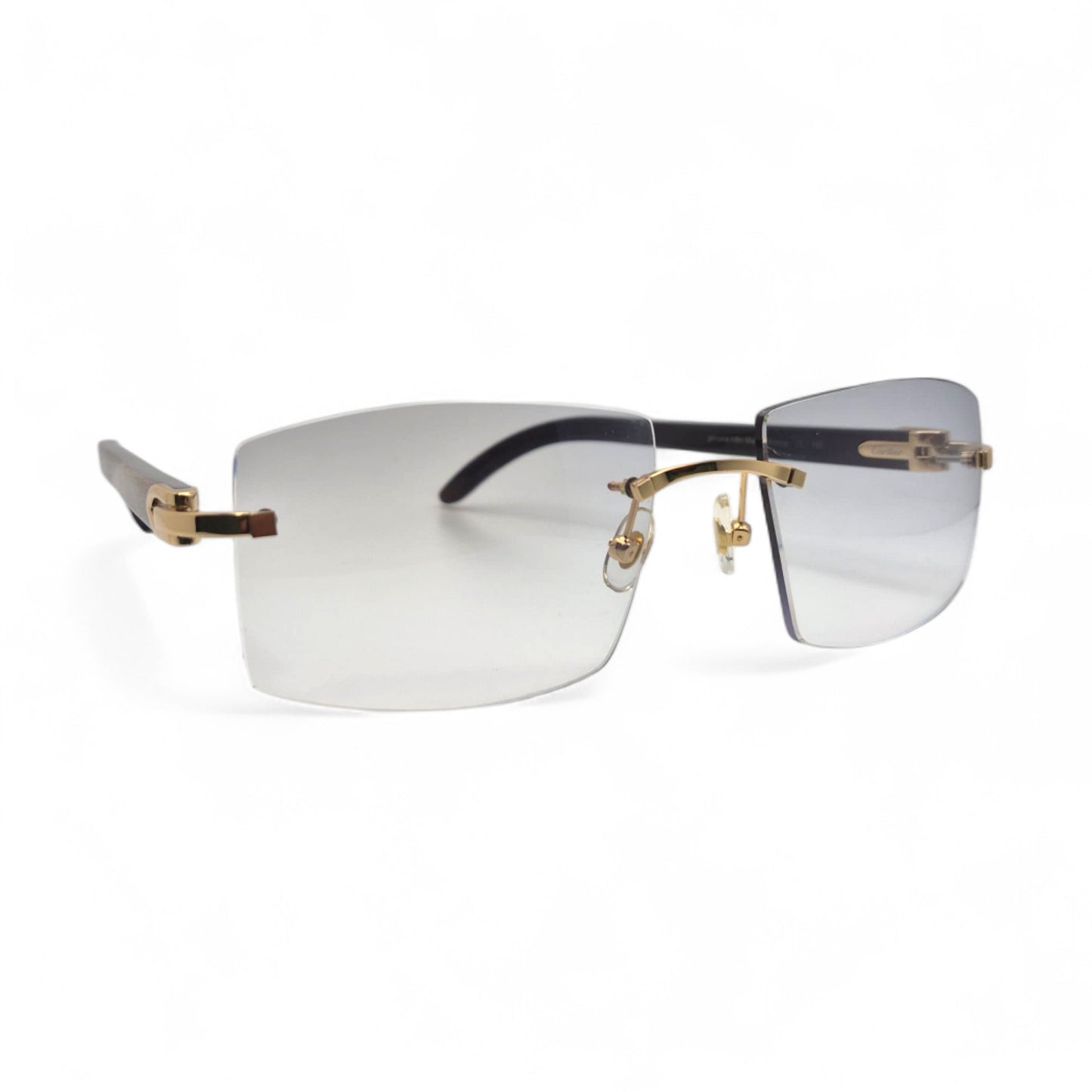 C Decor Buffs - Gold Black Genuine Horn Sunglasses (2010s)