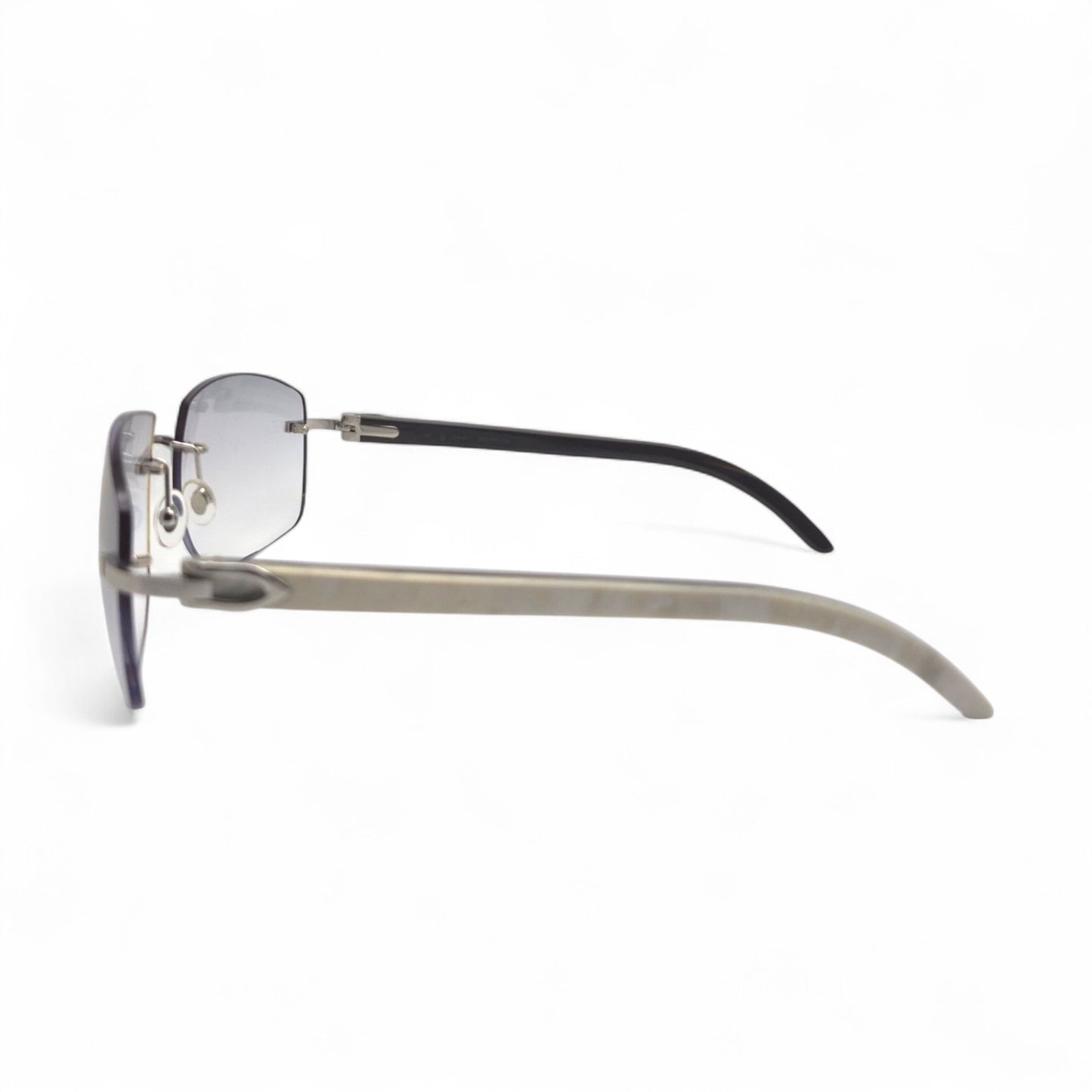 C Decor Buffs - Silver White Genuine Horn Sunglasses (2020s)