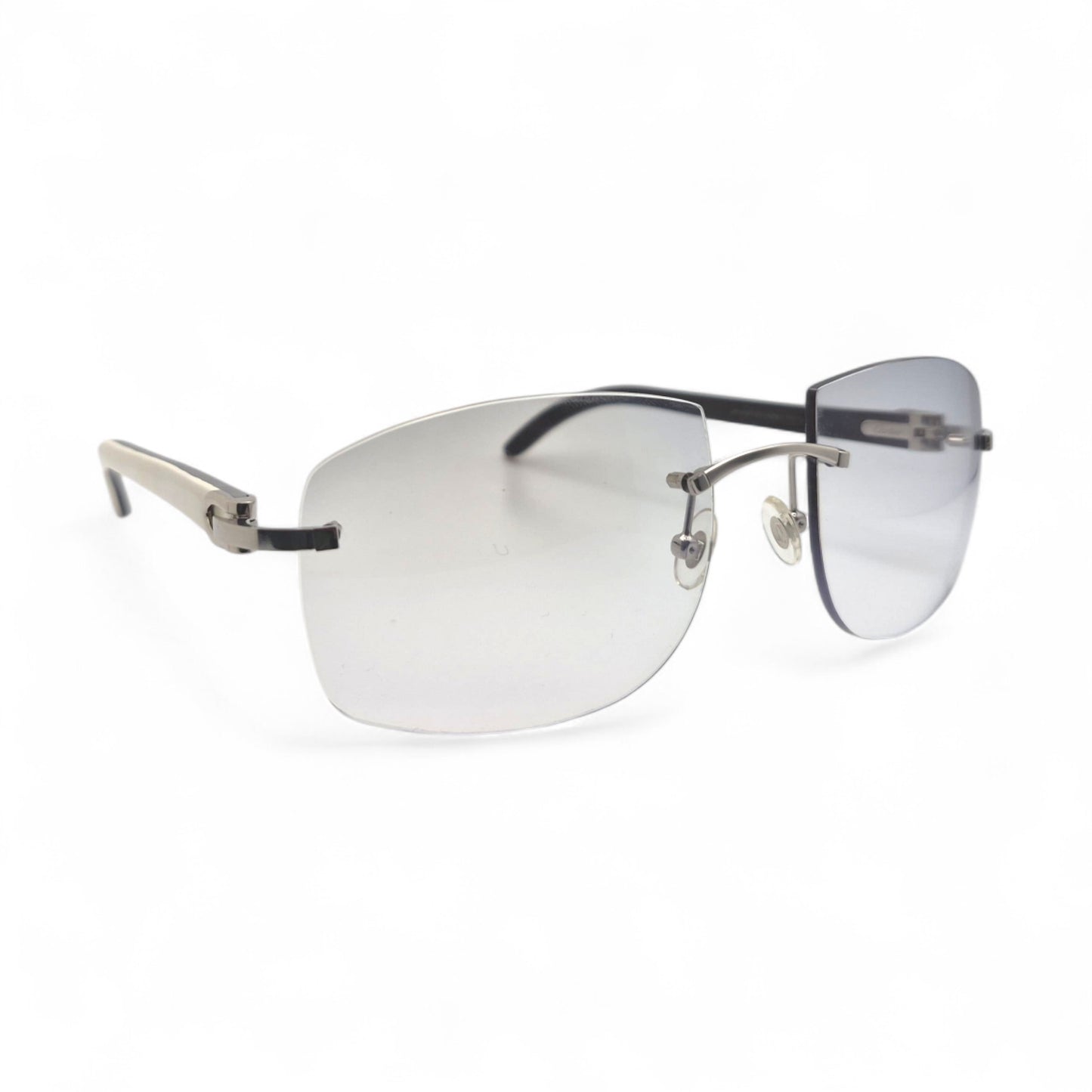 C Decor Buffs - Silver White Genuine Horn Sunglasses (2020s)