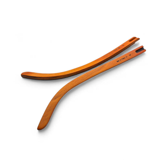 C Decor Temples - Ash Gray & Orange Woods (Custom Limited Edition) - Luxury Optical