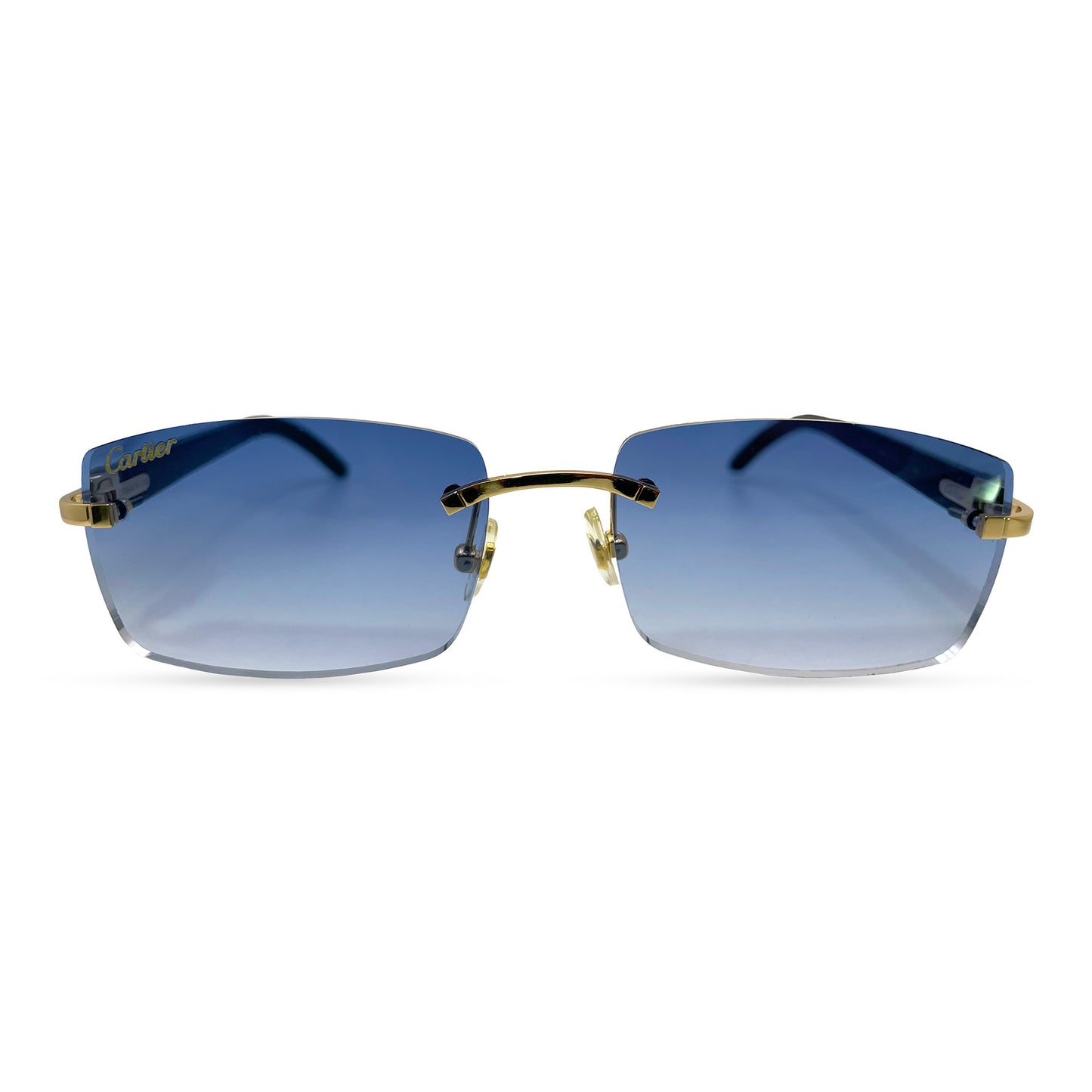 C Decor Buffs - Gold White Genuine Horn Sunglasses (2010s)