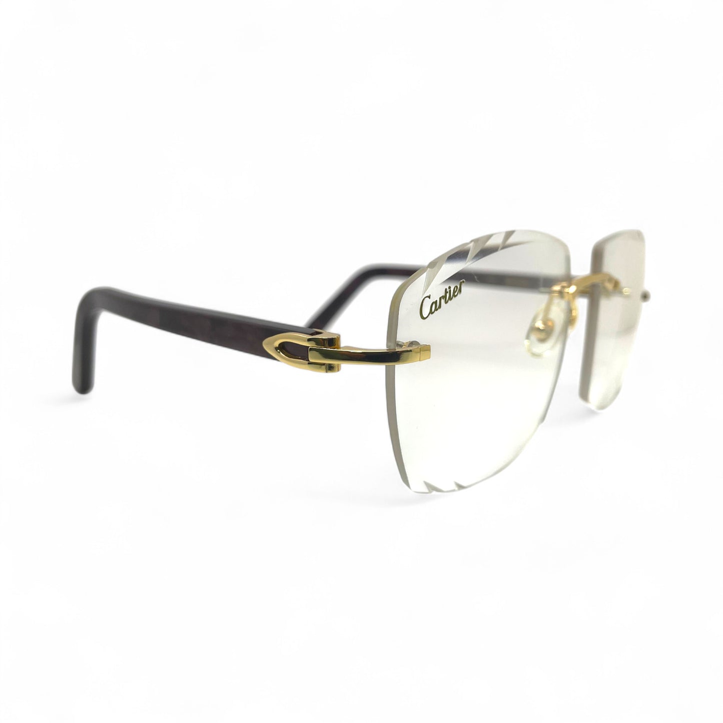 C Decor Marbles (Diamond Cut) - Gold Wine Red Marbles Sunglasses w/ Transition Gray Mykonos Lenses (2010s)