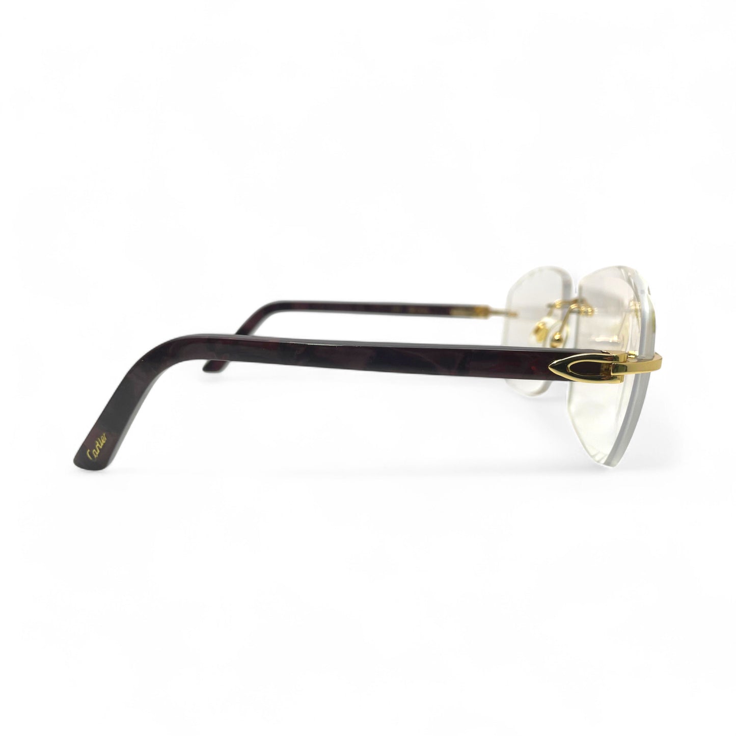 C Decor Marbles (Diamond Cut) - Gold Wine Red Marbles Sunglasses w/ Transition Gray Mykonos Lenses (2010s)
