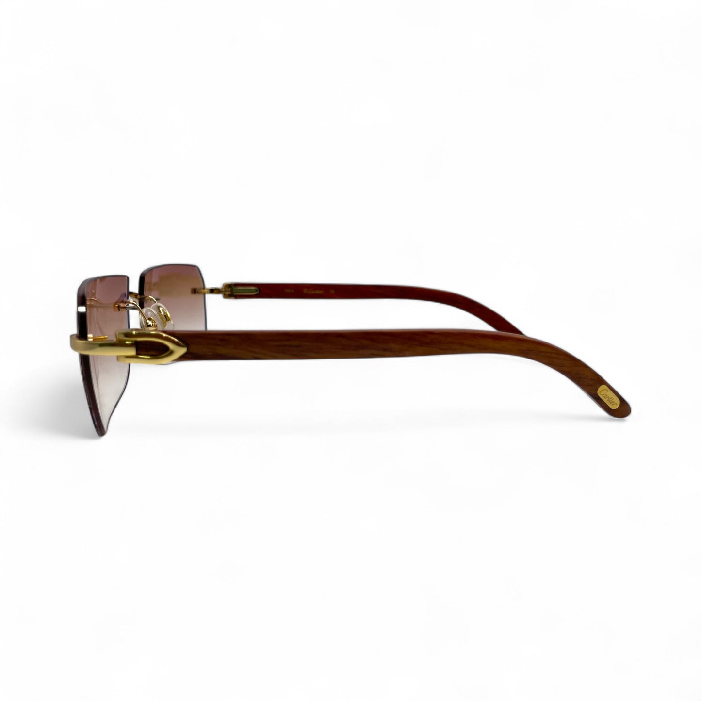 C Decor Woods - Rimless Wood Sunglasses (2010s)