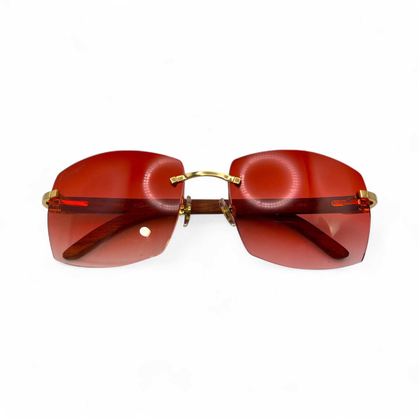 C Decor Woods - Rimless Wood Sunglasses (2010s)