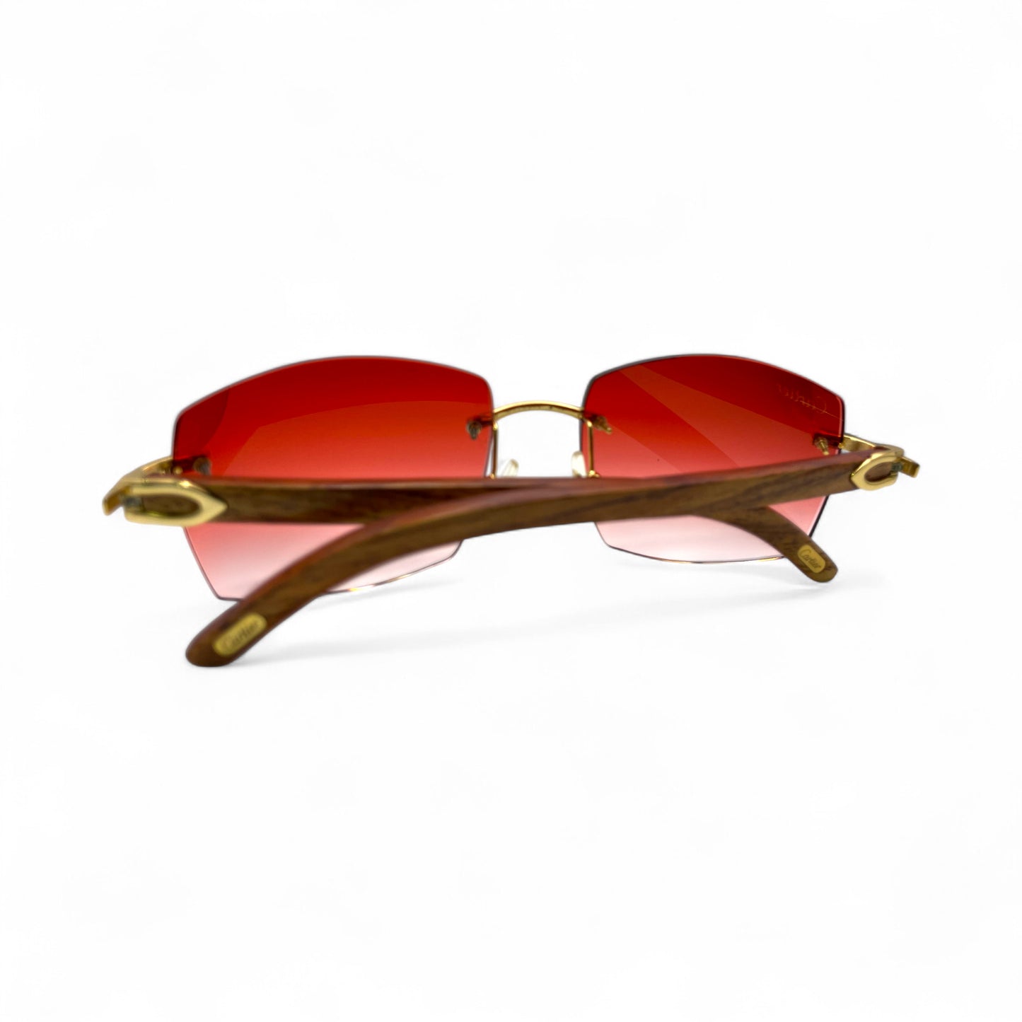 C Decor Woods - Rimless Wood Sunglasses (2010s)