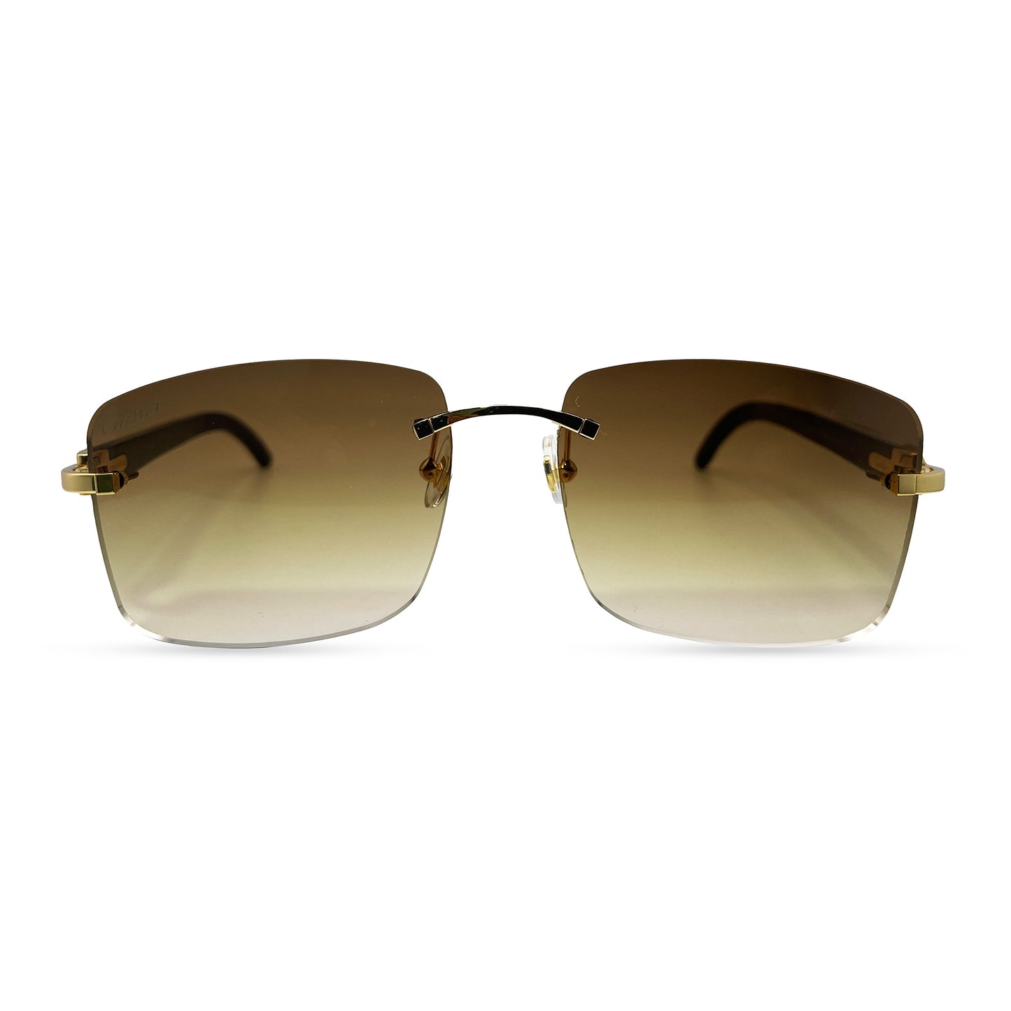 C Decor Buffs - Gold White Genuine Horn Sunglasses (2010s)