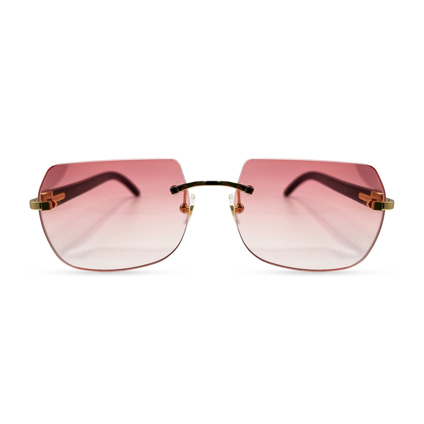 C Decor Buffs - Gold White Genuine Horn Sunglasses (2010s)