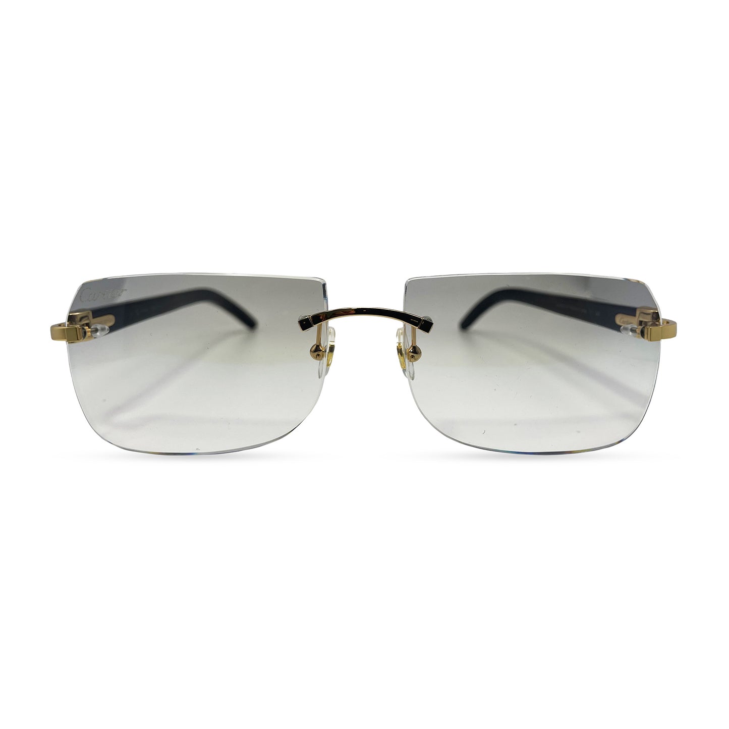 C Decor Buffs - Gold White Genuine Horn Sunglasses (2010s)