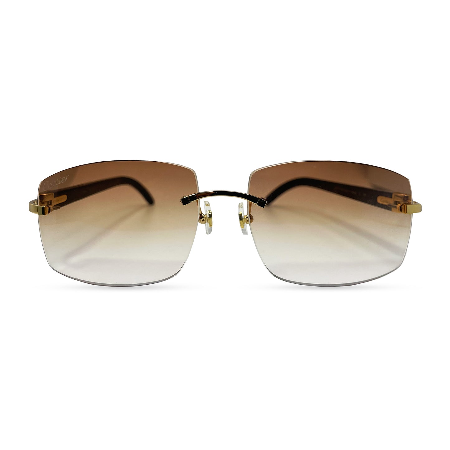 C Decor - Gold Black Buffs w/ Hennessy Brown Faded Lenses