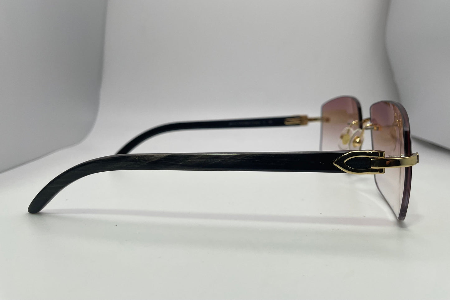 C Decor - Gold Black Buffs w/ Hennessy Brown Faded Lenses