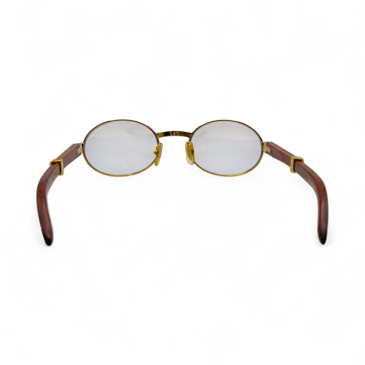 Authentic Cartier Giverny - 53-22 Gold Woods w/ Transitional Lenses (90s)