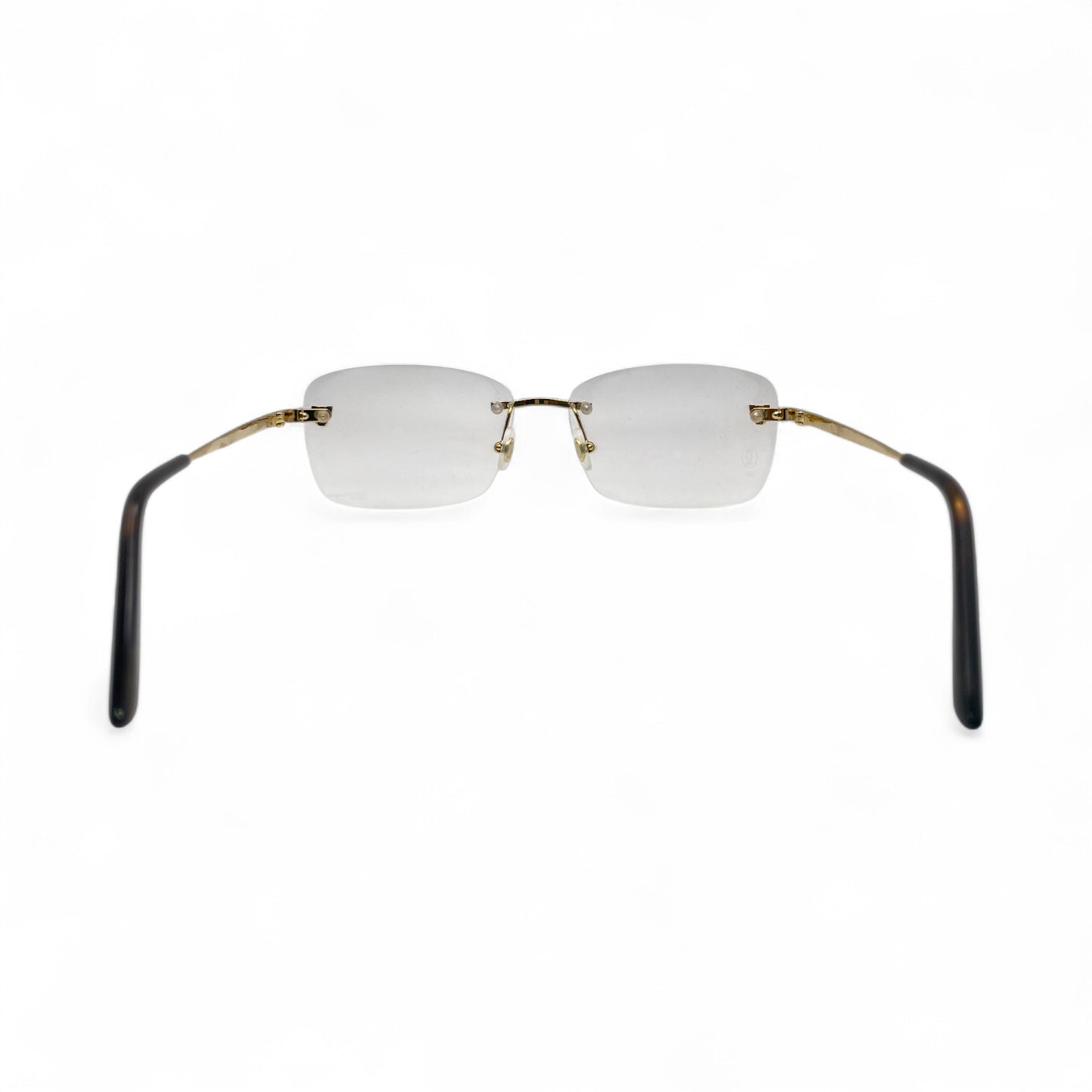 Authentic Cartier Panthere - 56-15 Gold Wires Eyeglasses