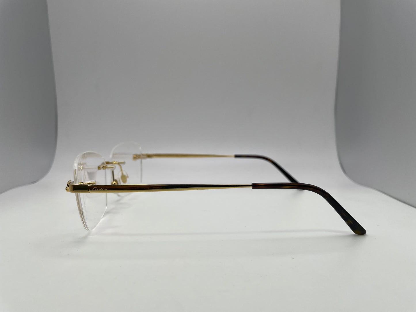 Cartier - Gold Wires w/ Clear Lenses - Authentic