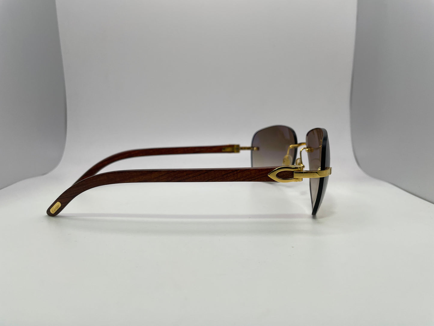 Cartier - Gold Woods w/ Brown Faded Lenses - Authentic