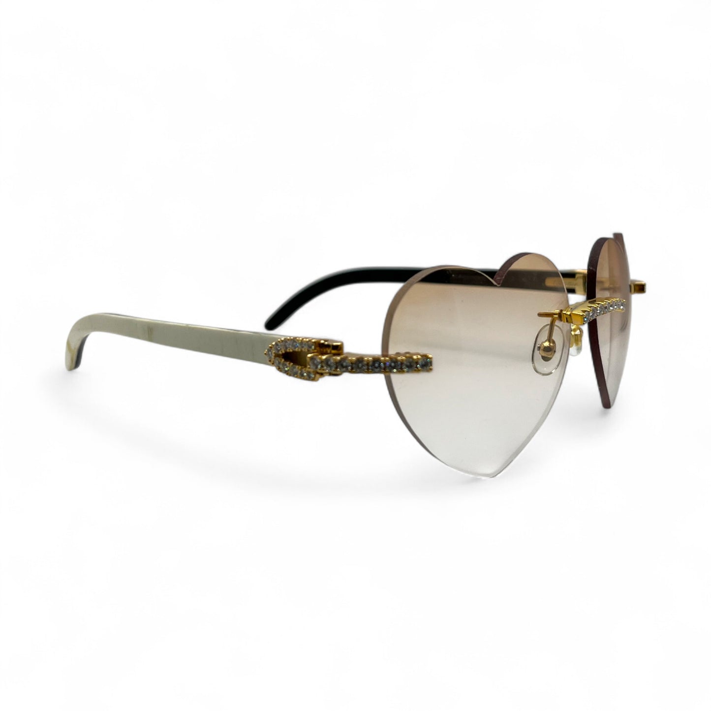 C Decor His & Her Iced Combo - Gold Marbles & Buffs w/ Hennessy Brown #8 & Kardias Lenses