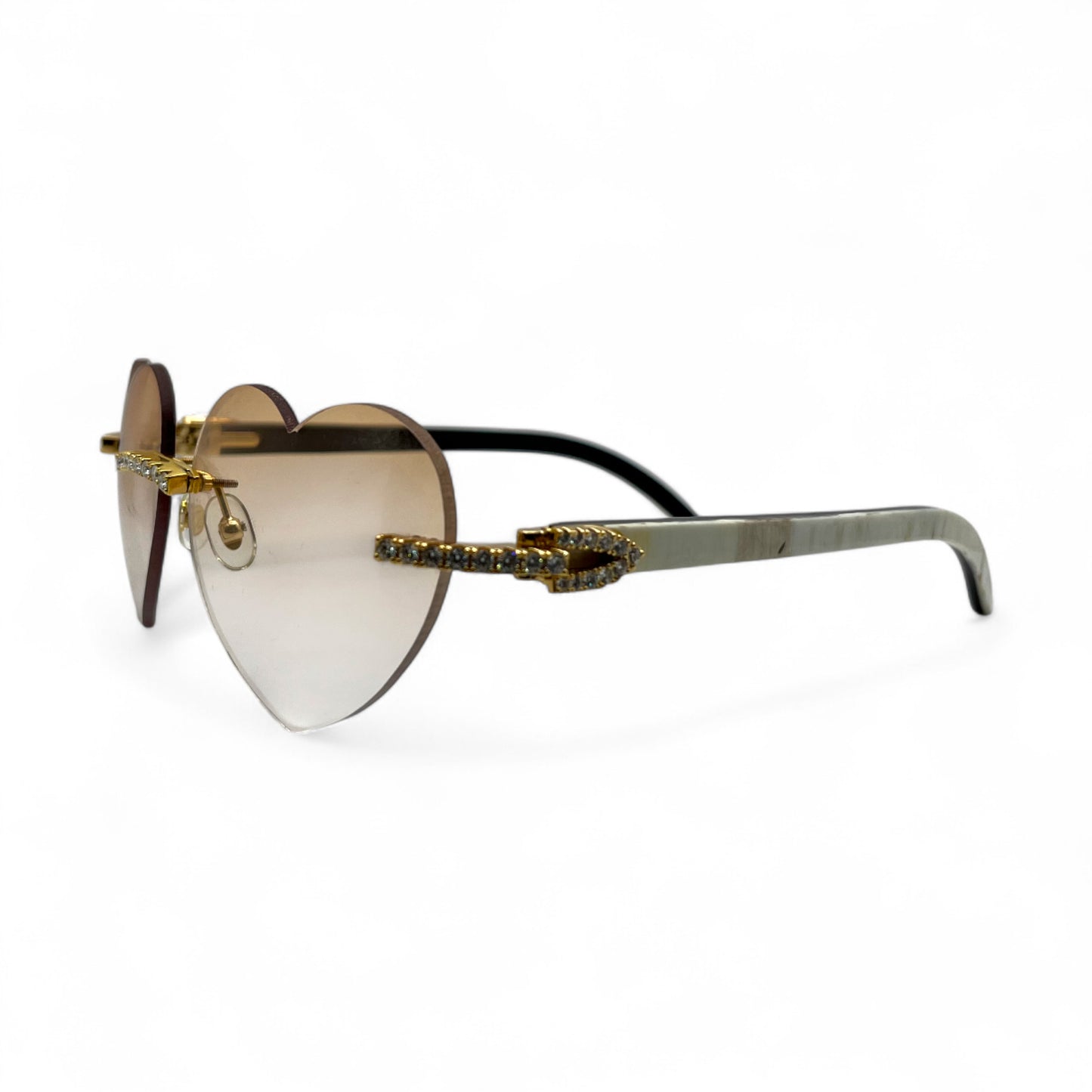 C Decor His & Her Iced Combo - Gold Marbles & Buffs w/ Hennessy Brown #8 & Kardias Lenses