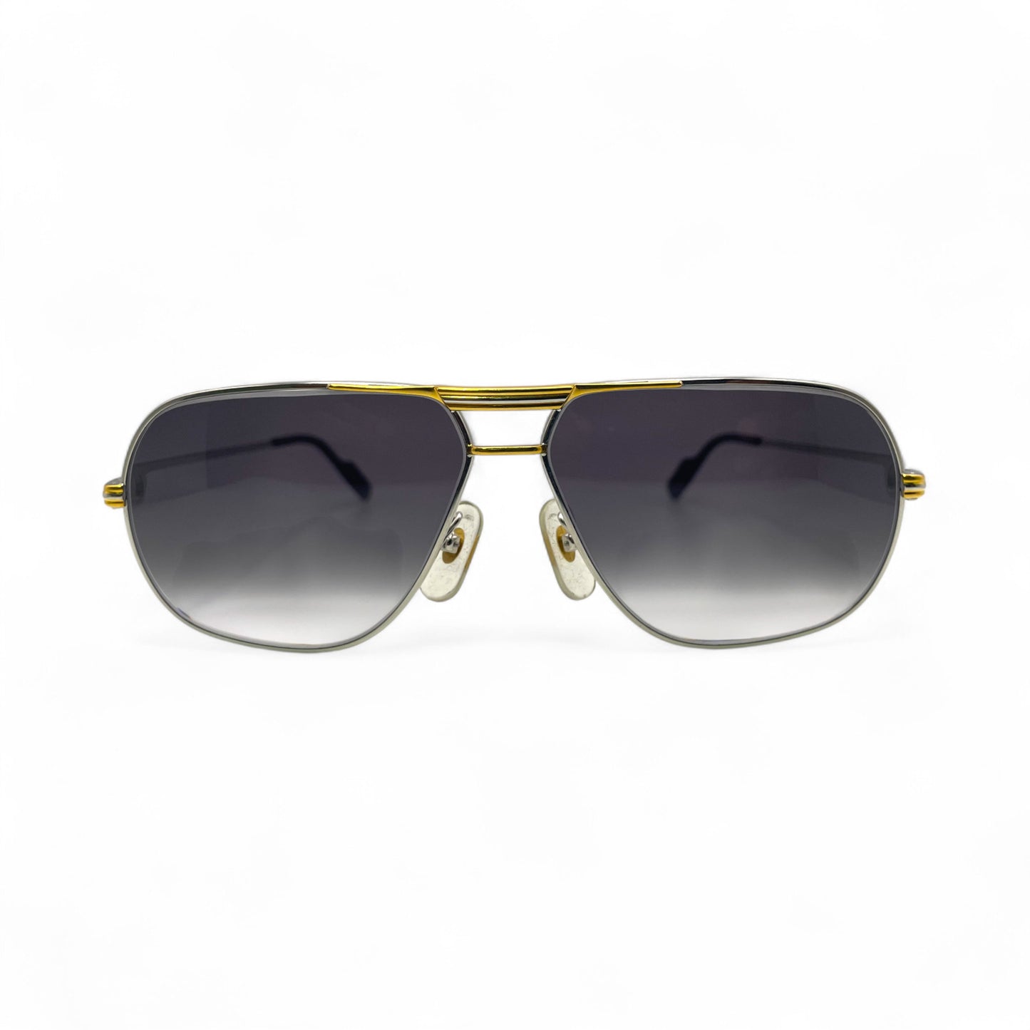 (80s) Cartier Santos Aviator - Gold Wires - Authentic Sunglasses